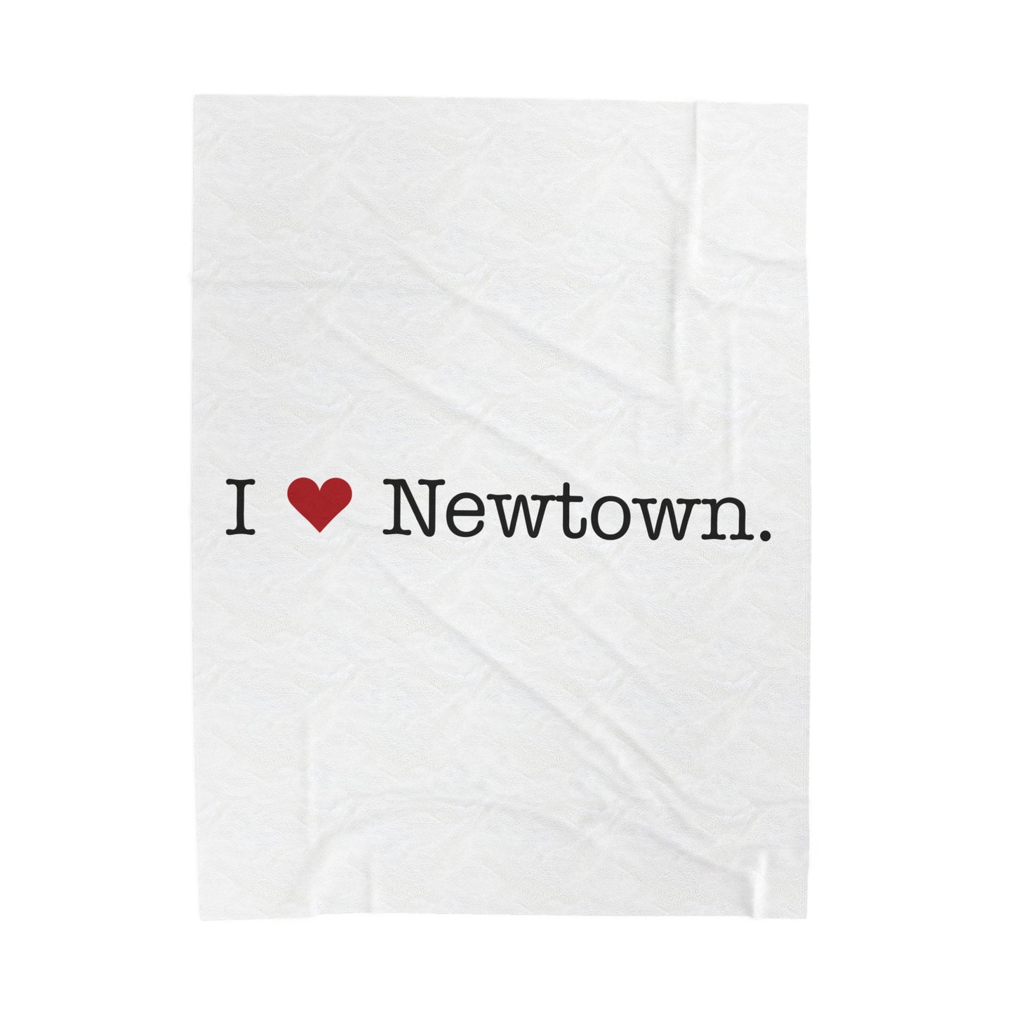 I Heart Newtown. Velveteen Plush Blanket