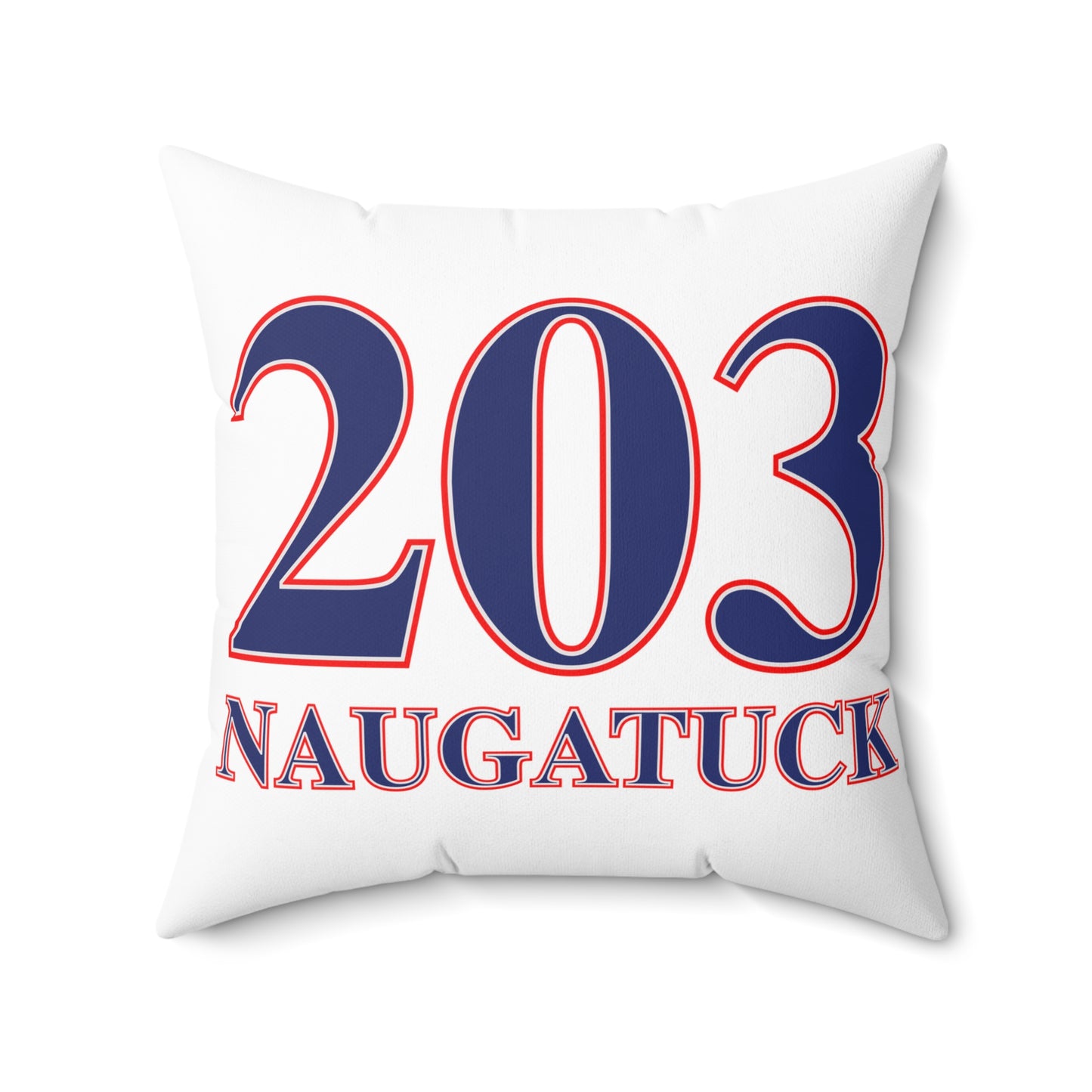 203 Naugatuck Red White & Blue Spun Polyester Square Pillow