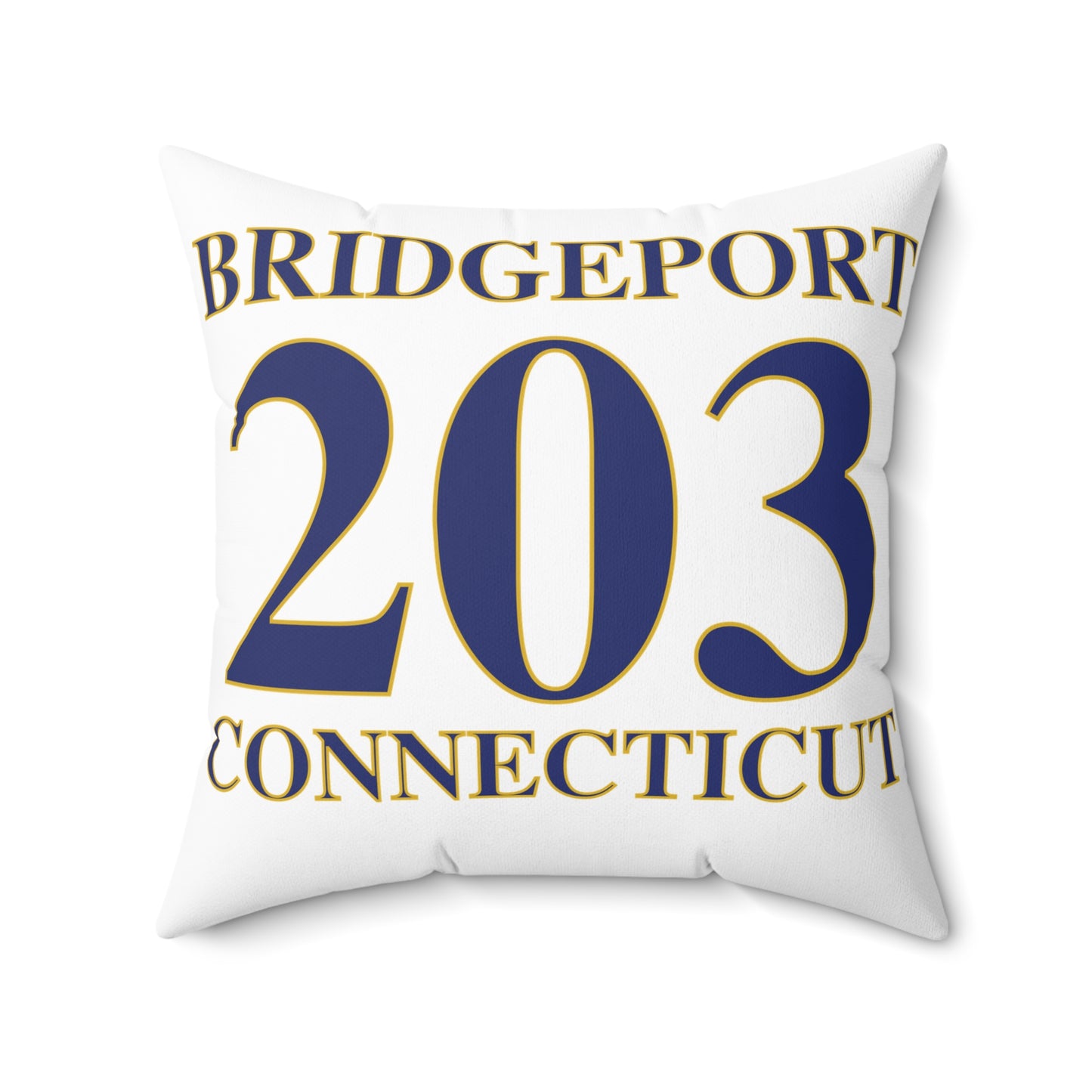 Bridgeport 203 Connecticut Spun Polyester Square Pillow