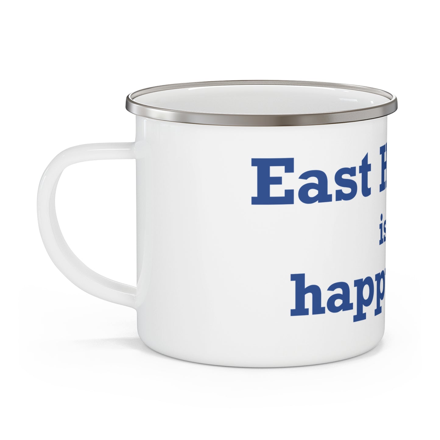 East Haddam is My Happy Place Enamel Camping Mug