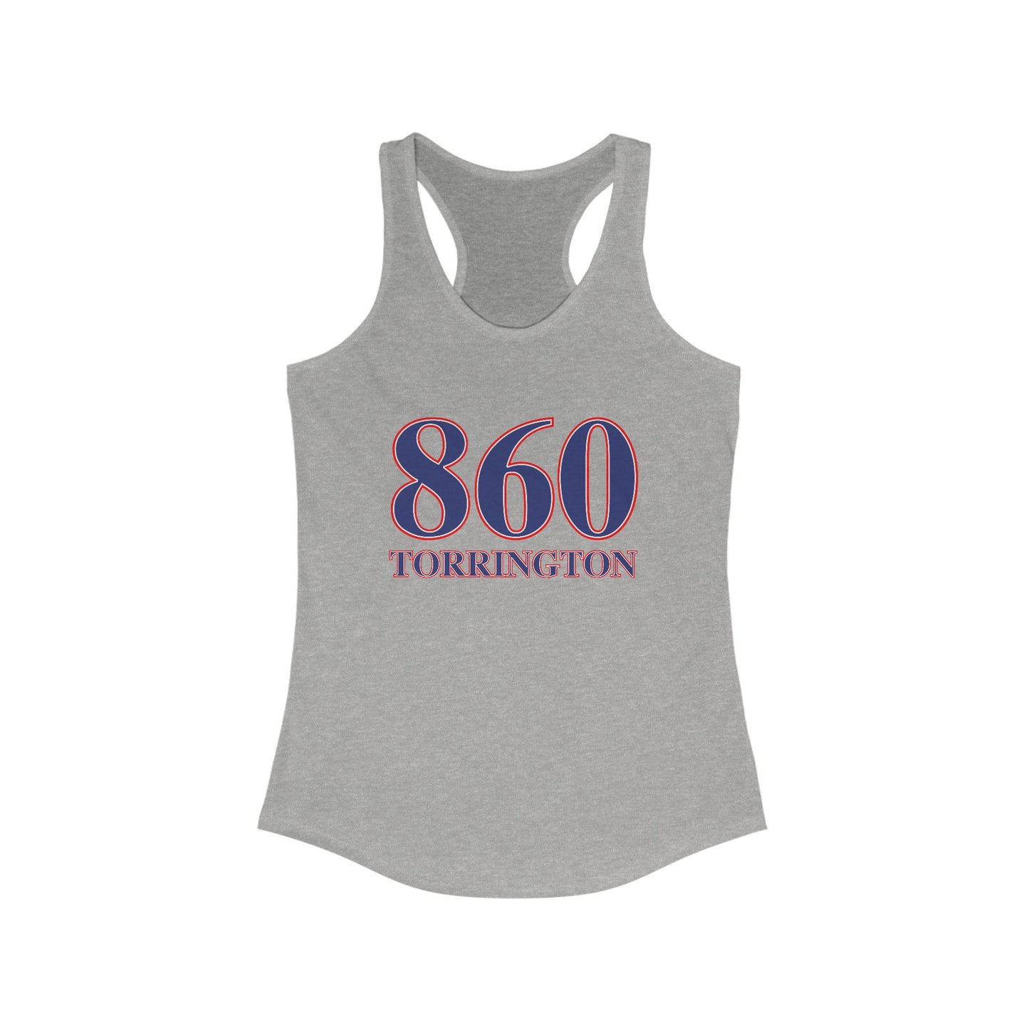 860 Torrington Red White & Blue Women's Ideal Racerback Tank Top