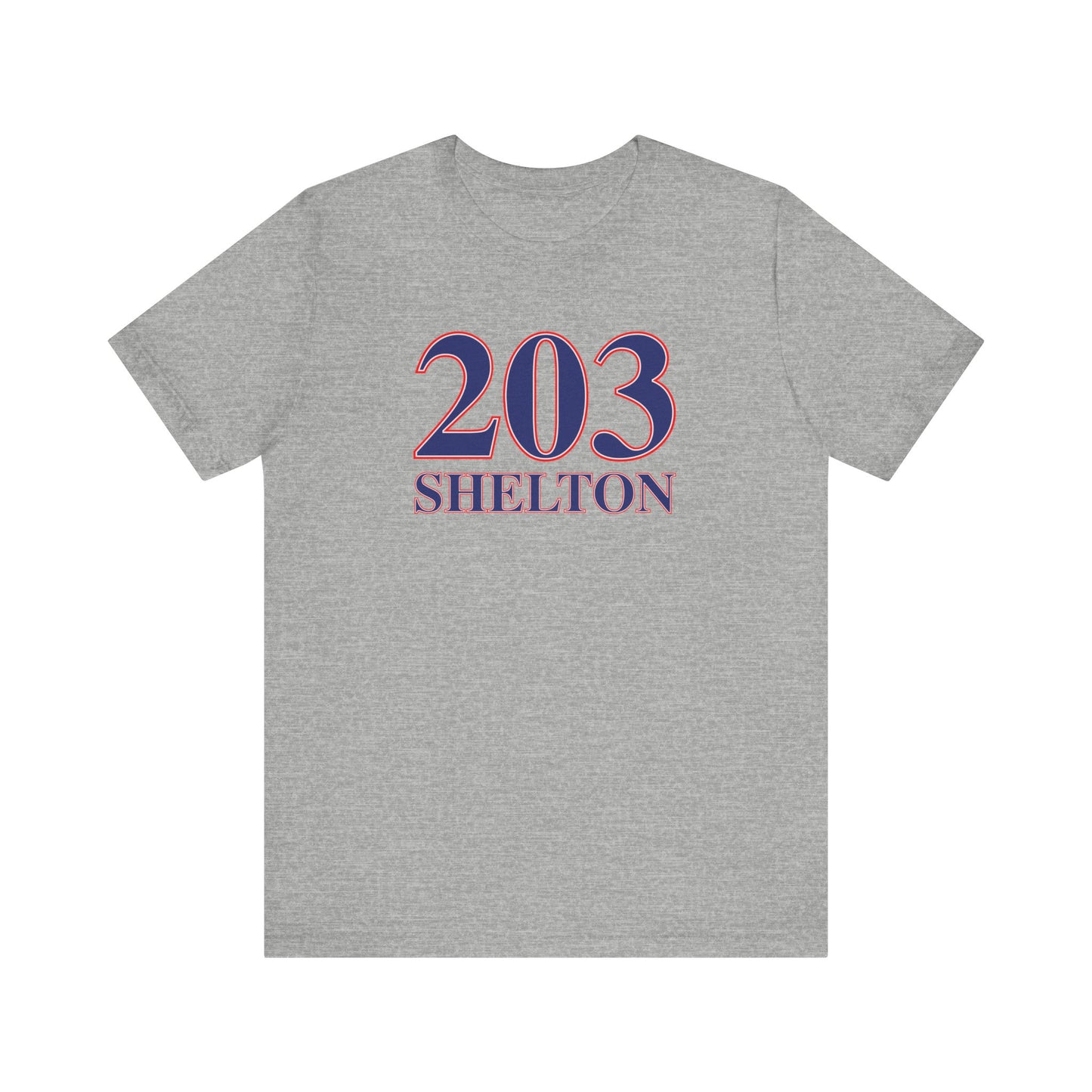 203 Shelton Red White & Blue Unisex Jersey Short Sleeve T-Shirt