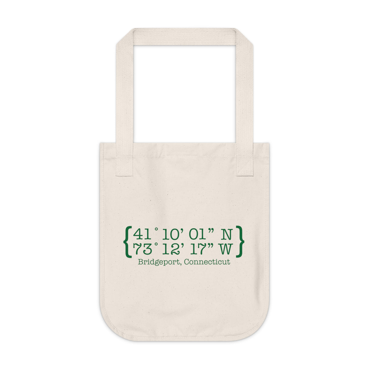 Bridgeport Coordinates Organic Canvas Tote Bag