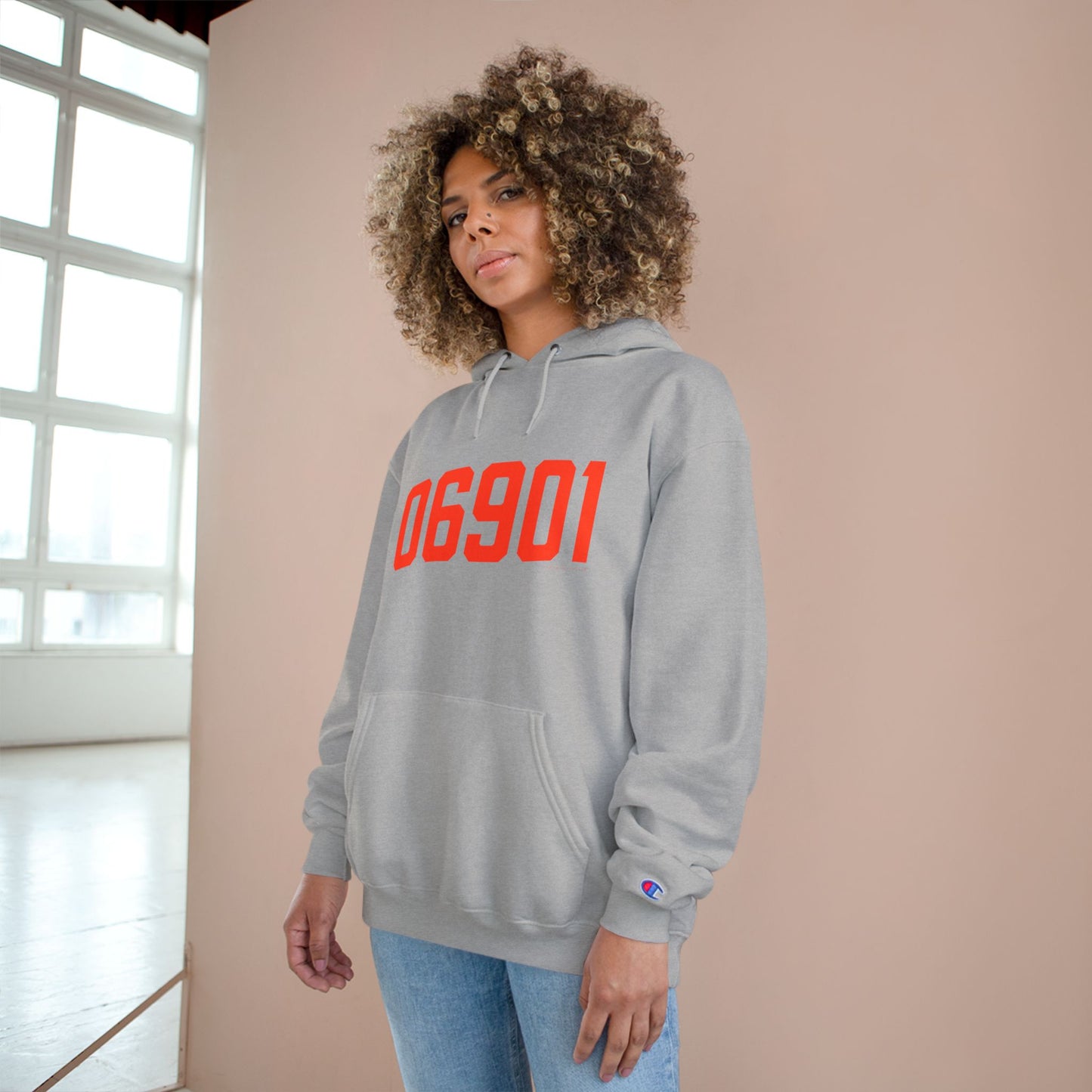 06901 Stamford Connecticut Zip Code Champion Hoodie Sweatshirt