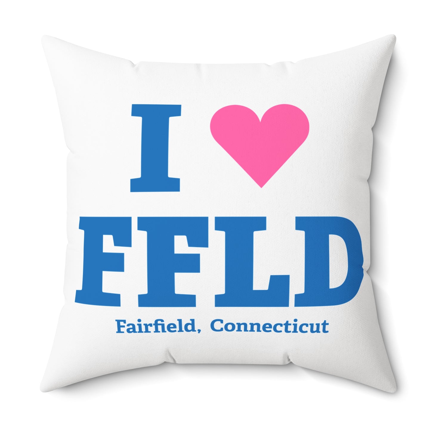 I Heart FFLD Spun Polyester Square Pillow