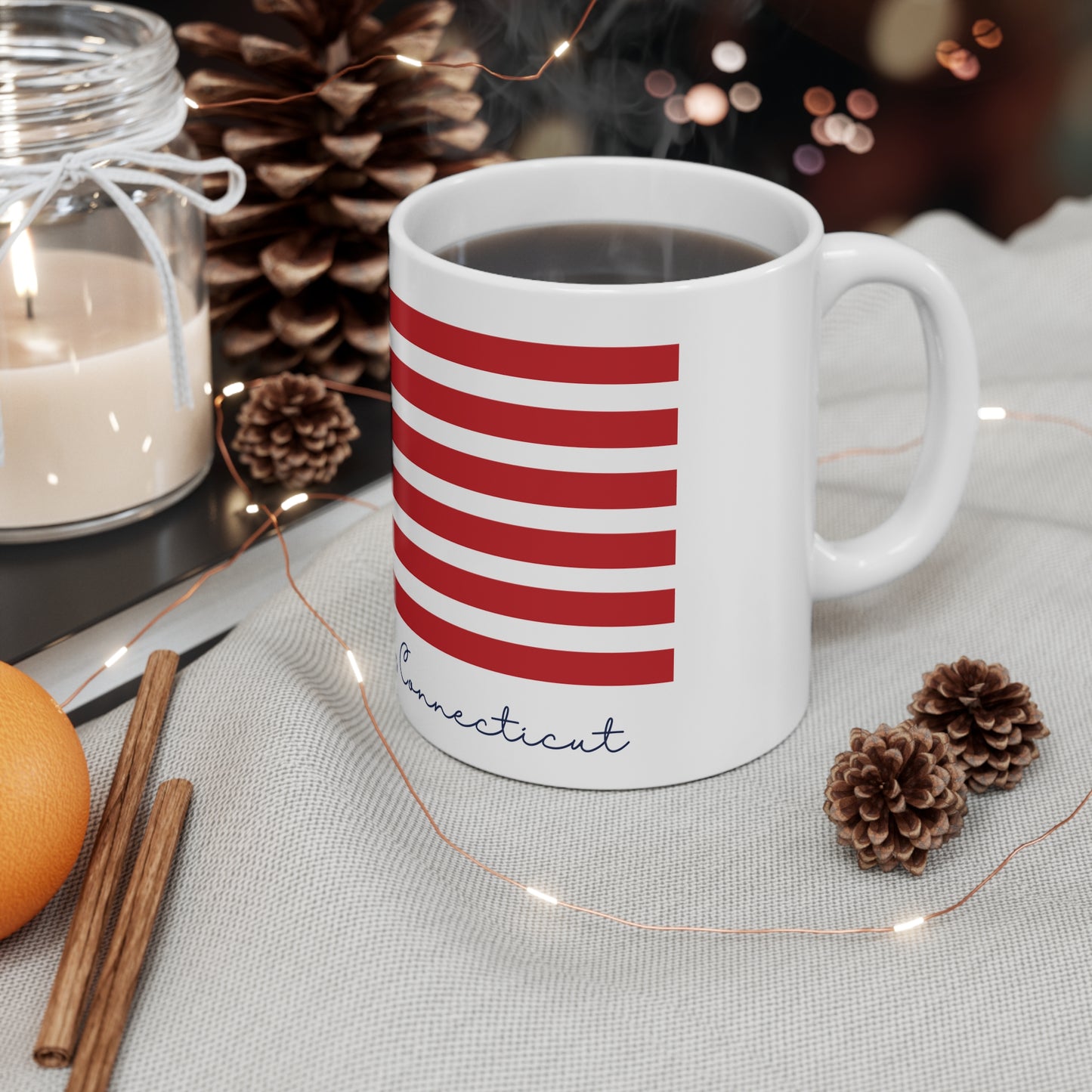 Canterbury Connecticut Flag Mug 11oz
