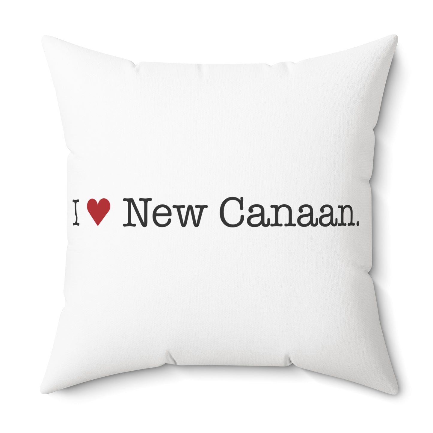 I Heart New Canaan. Spun Polyester Square Pillow