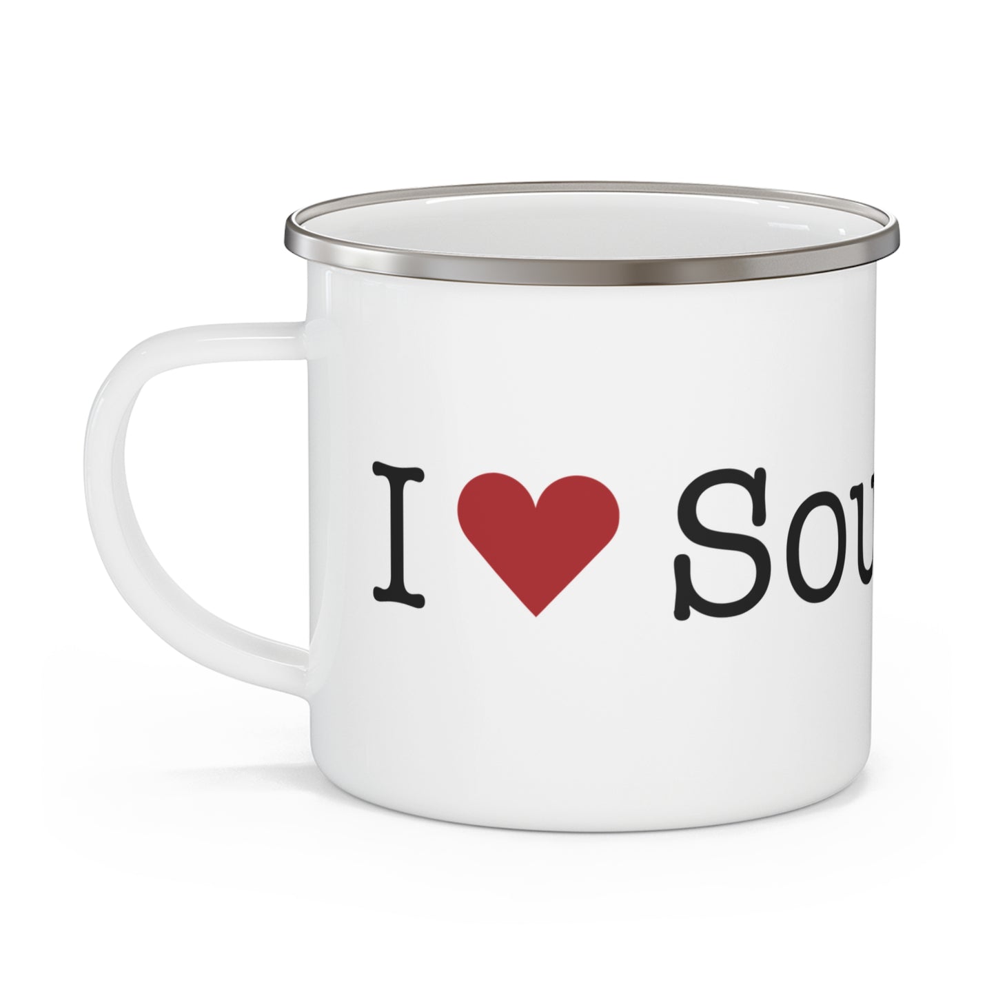 I Heart Southport. Enamel Camping Mug
