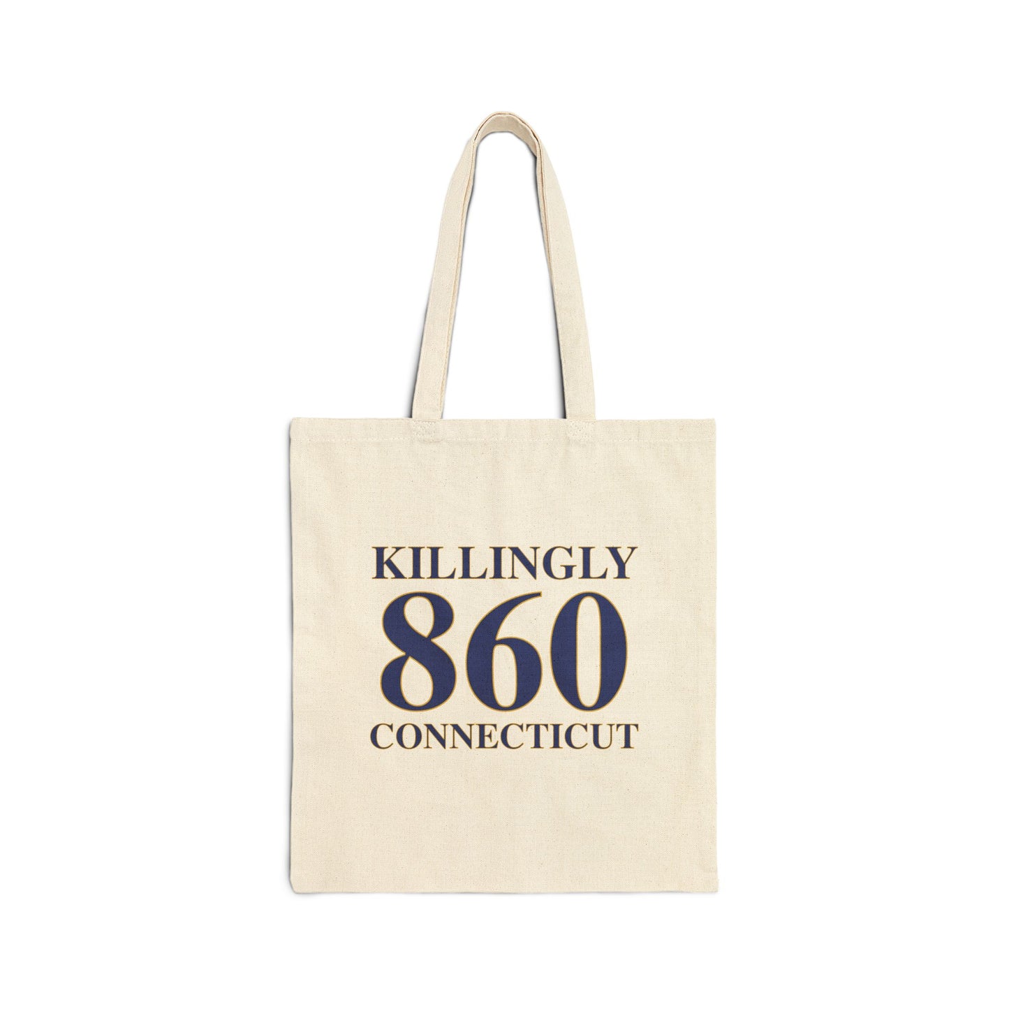Killingly 860 Connecticut Cotton Canvas Tote Bag