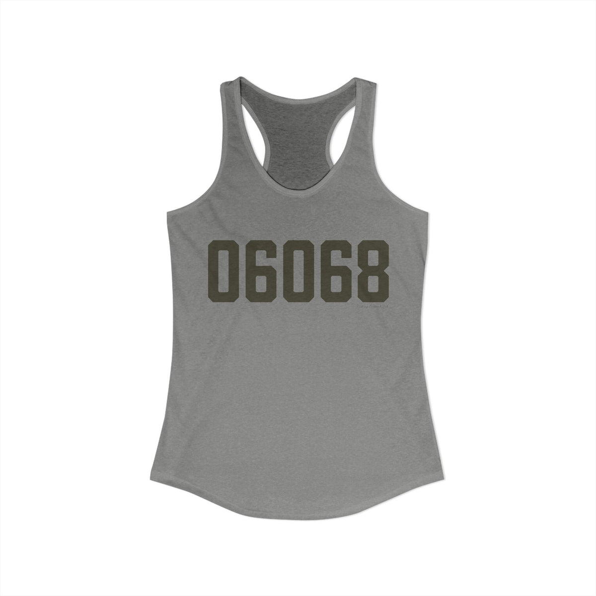 06068 Salisbury Connecticut Zip Code Women's Ideal Racerback Tank Top