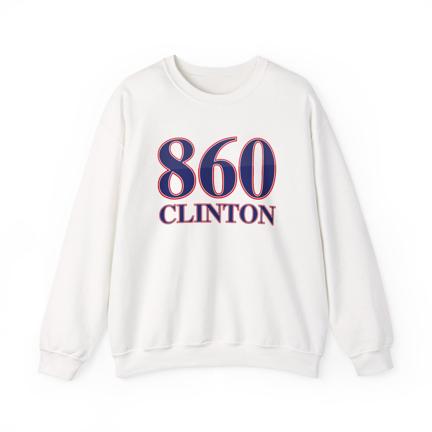 860 Clinton Red White & Blue Unisex Heavy Blend™ Crewneck Sweatshirt