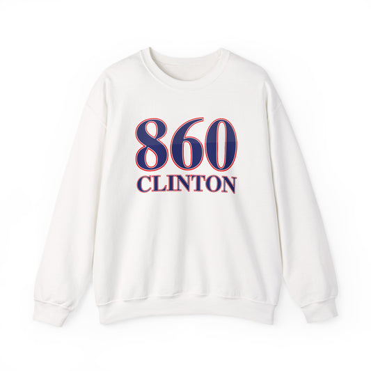 860 Clinton Red White & Blue Unisex Heavy Blend™ Crewneck Sweatshirt