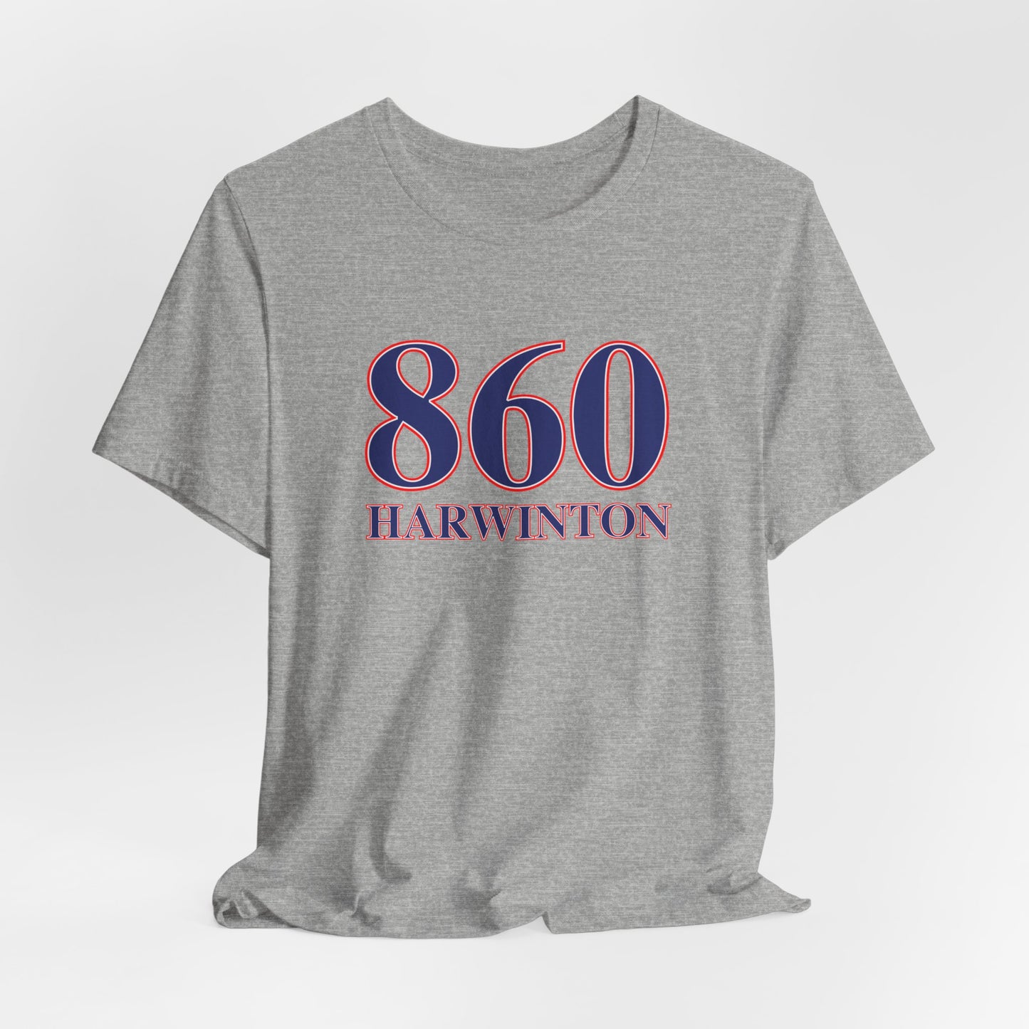 860 Harwinton Red White & Blue Unisex Jersey Short Sleeve T-Shirt