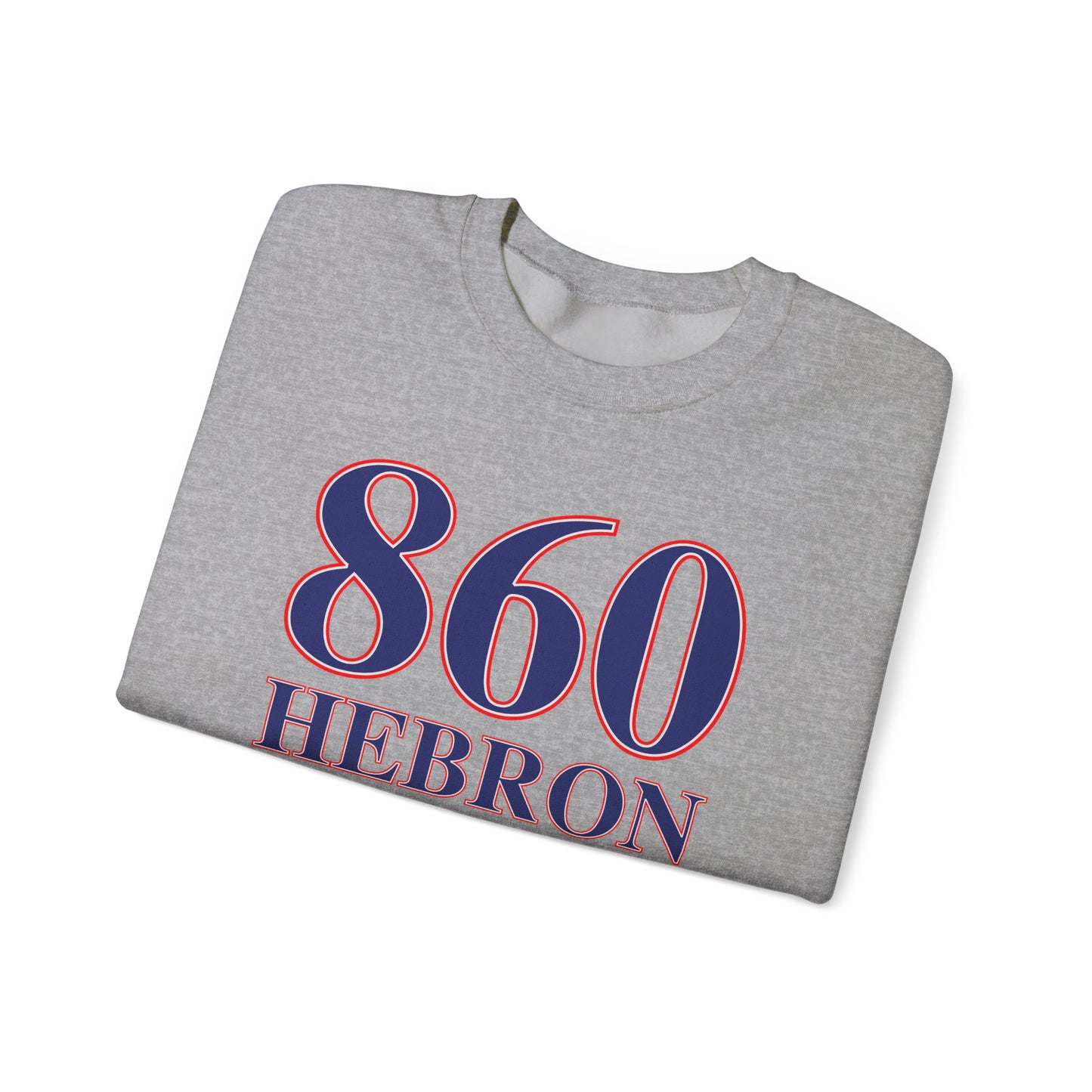860 Hebron Red White & Blue Unisex Heavy Blend™ Crewneck Sweatshirt