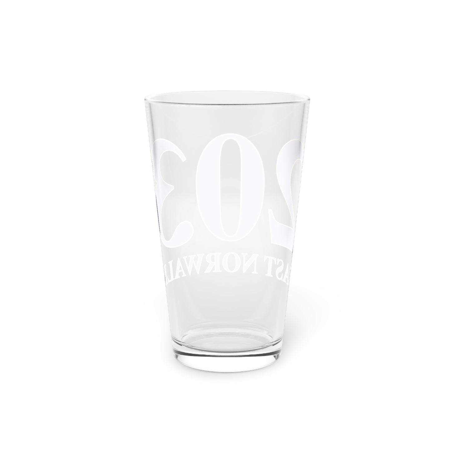 203 East Norwalk Pint Glass, 16oz