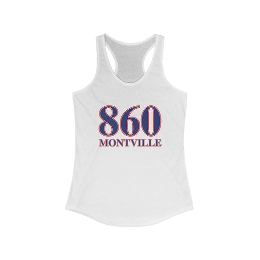 860 Montville Red White & Blue Women's Ideal Racerback Tank Top