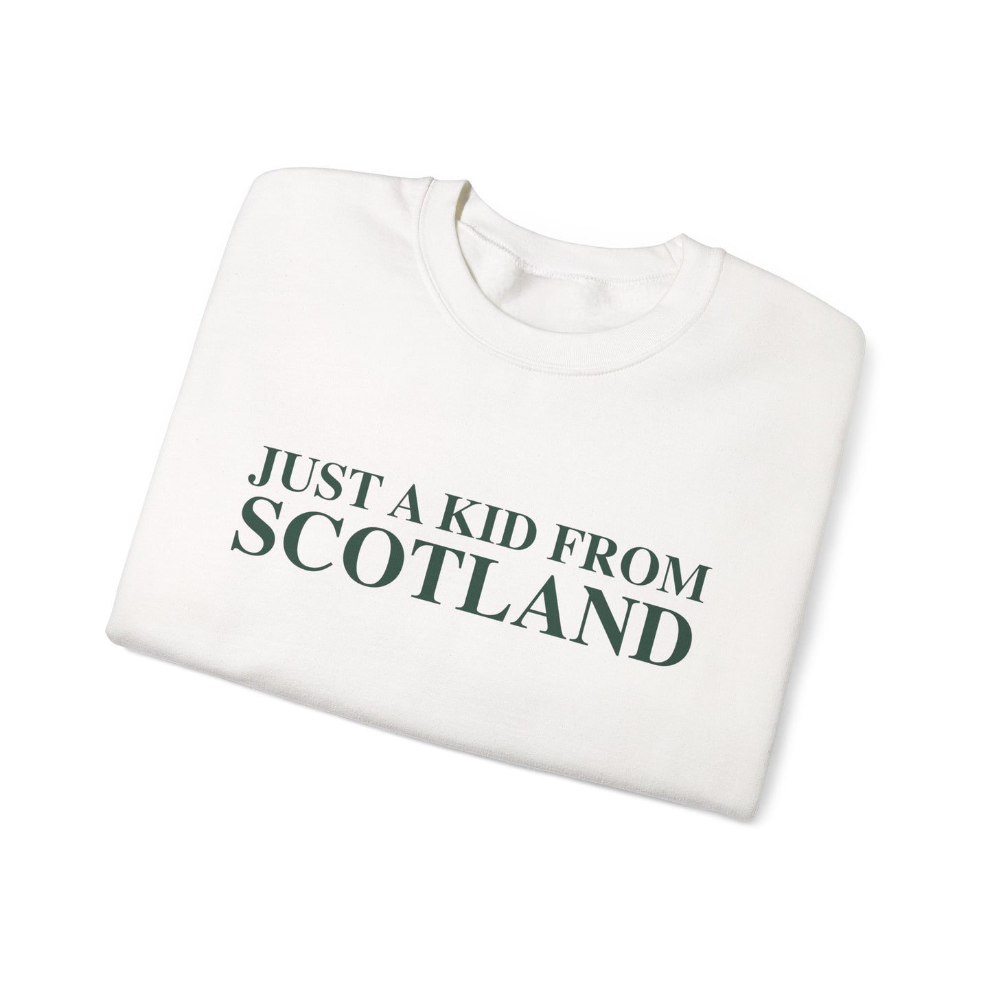 Just a kid from Scotland Unisex Heavy Blend™ Crewneck Sweatshirt