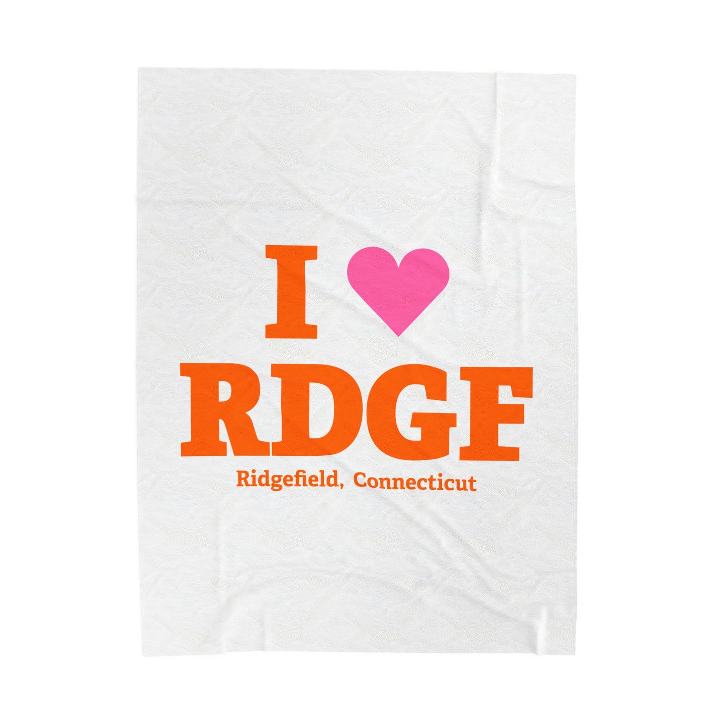 I Heart RDGF Velveteen Plush Blanket