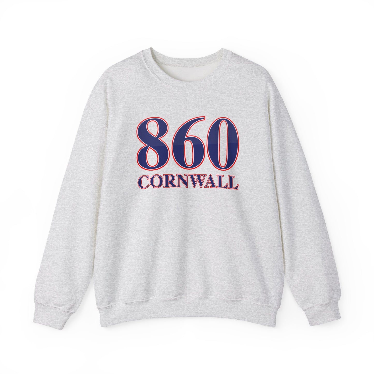 860 Cornwall Red White & Blue Unisex Heavy Blend™ Crewneck Sweatshirt
