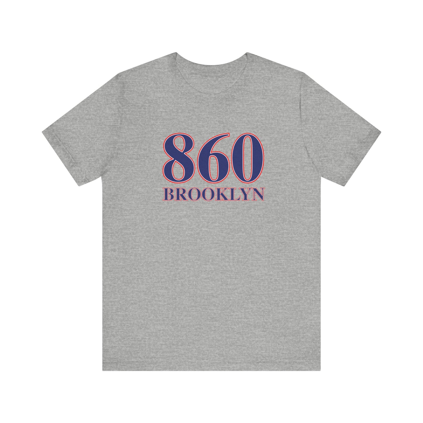 860 Brooklyn Red White & Blue Unisex Jersey Short Sleeve T-Shirt