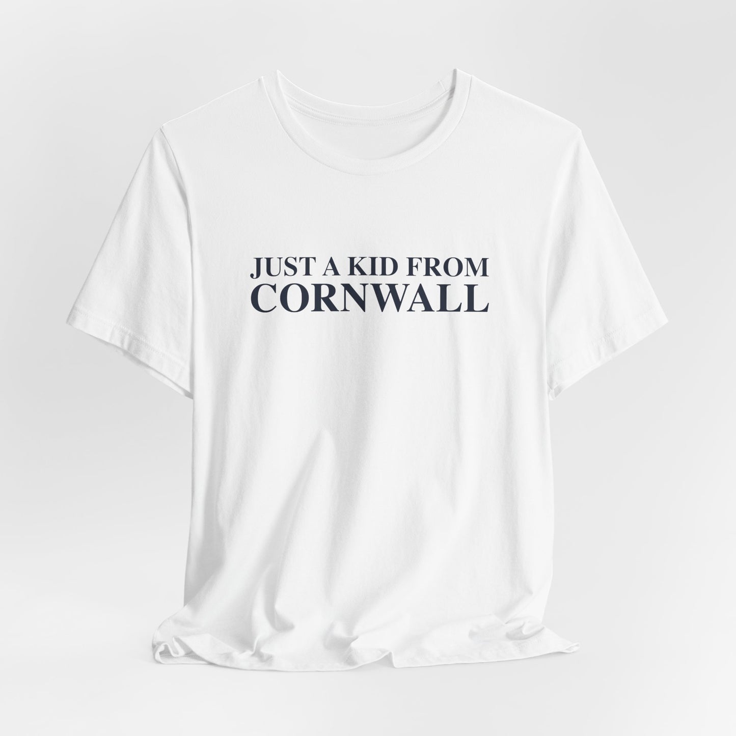 Just a kid from Cornwall Unisex Jersey Short Sleeve T-Shirt