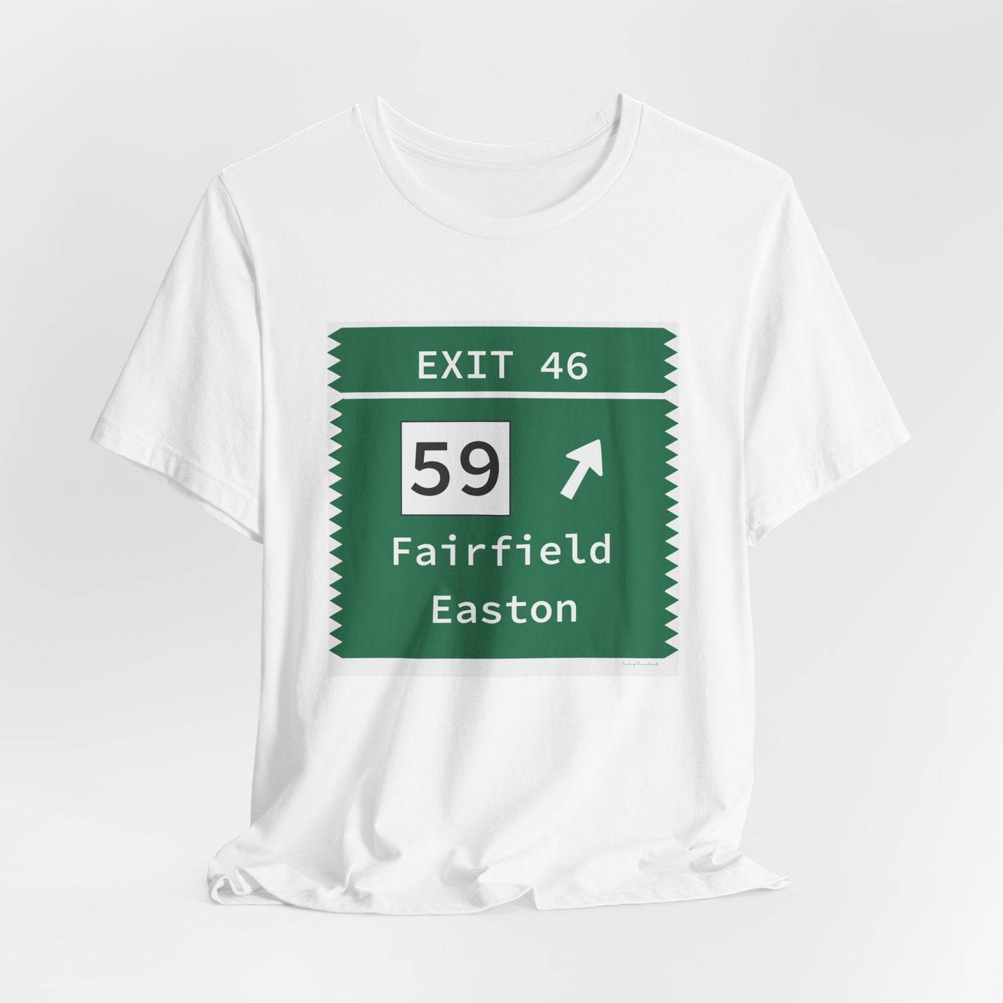 Vintage Merritt Parkway Exit 46 Sign Unisex Jersey Short Sleeve T-Shirt
