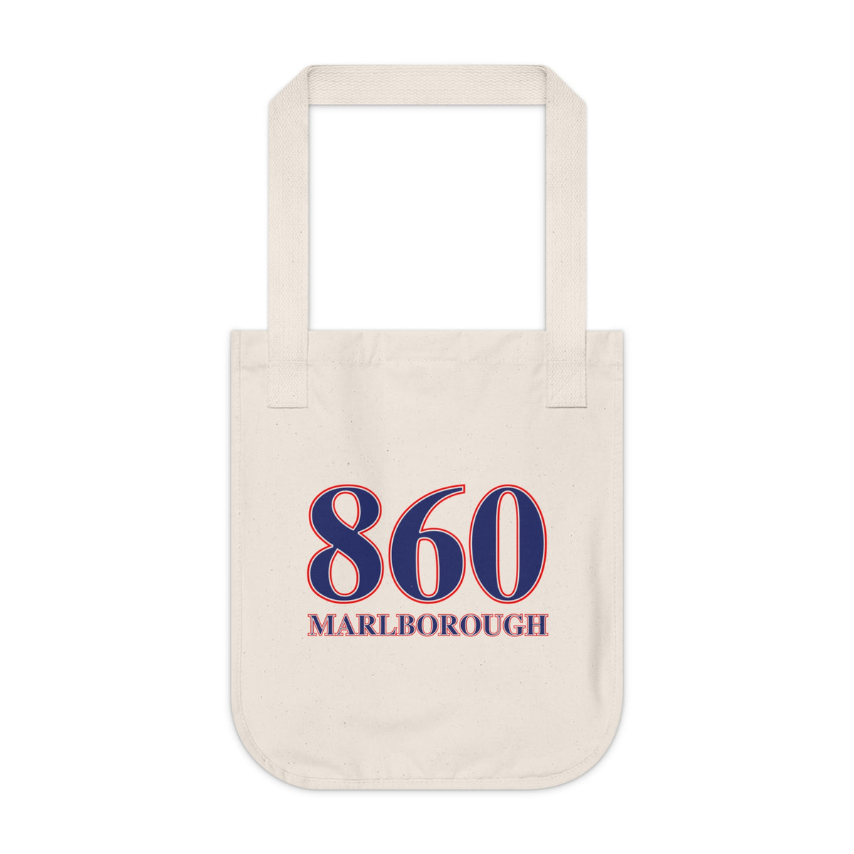 860 Marlborough Red, White & Blue Organic Canvas Tote Bag