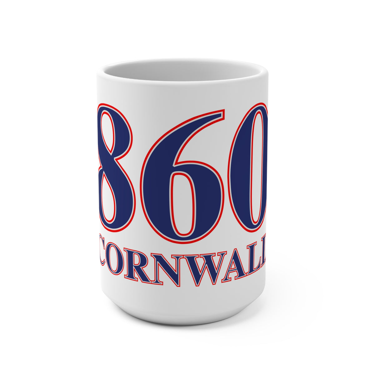 Cornwall Red, White & Blue Mug 15oz