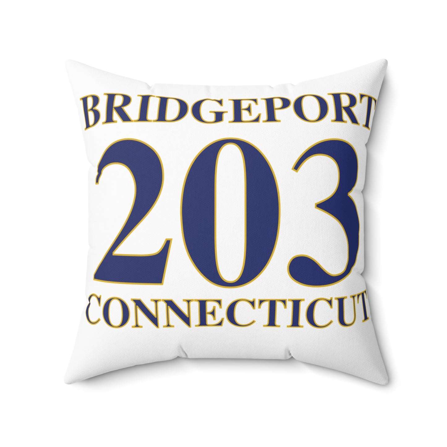 Bridgeport 203 Connecticut Spun Polyester Square Pillow