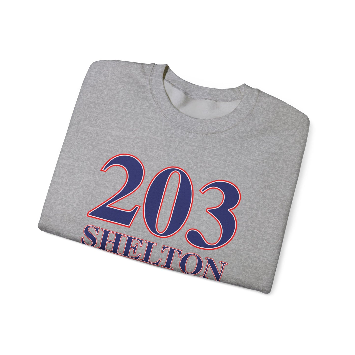 203 Shelton Red White & Blue Unisex Heavy Blend™ Crewneck Sweatshirt