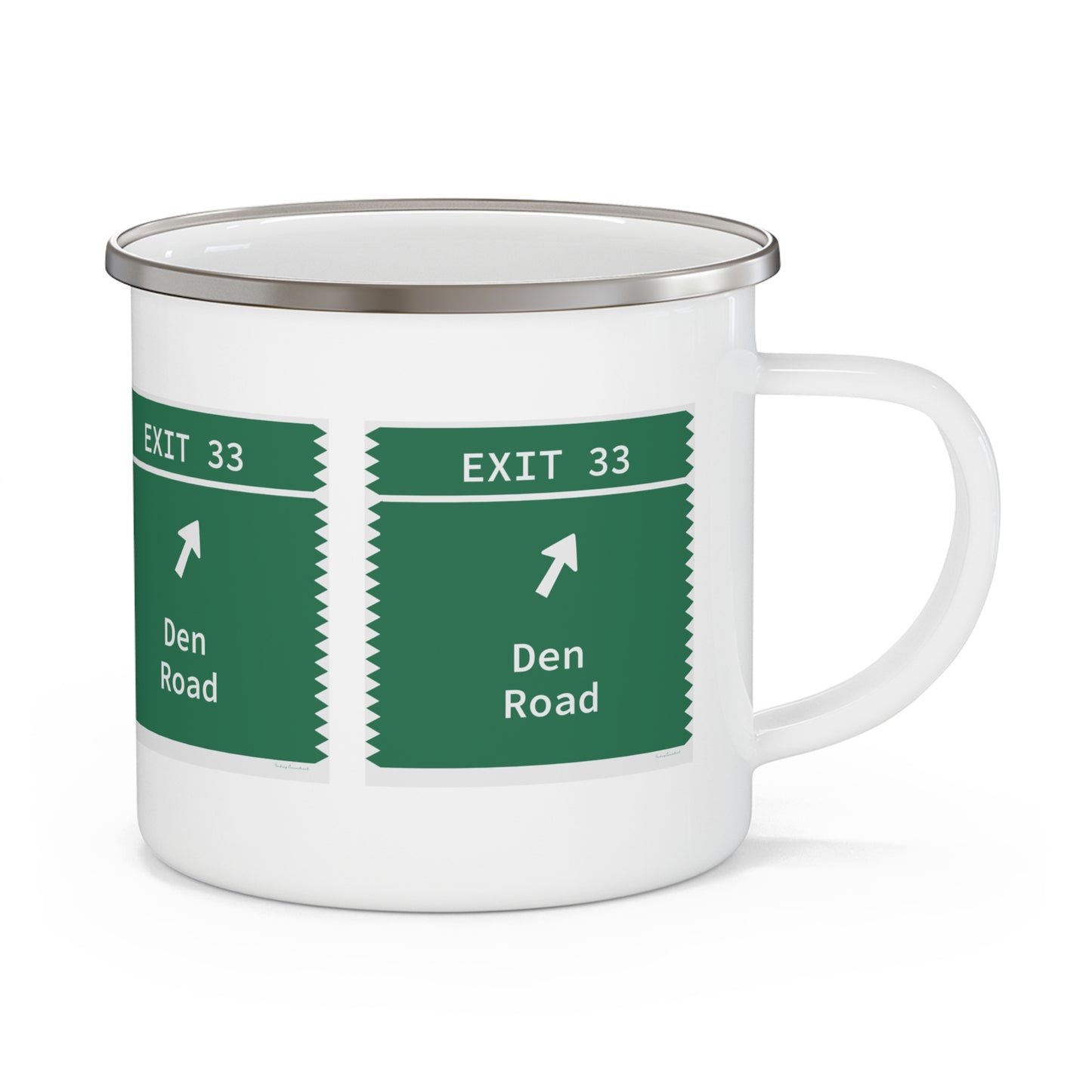 Vintage Merritt Parkway Exit 33 Sign Enamel Camping Mug