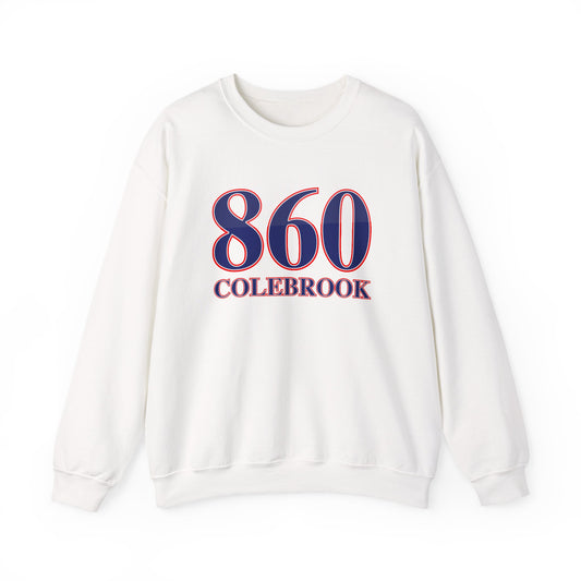 860 Colebrook Red White & Blue Unisex Heavy Blend™ Crewneck Sweatshirt