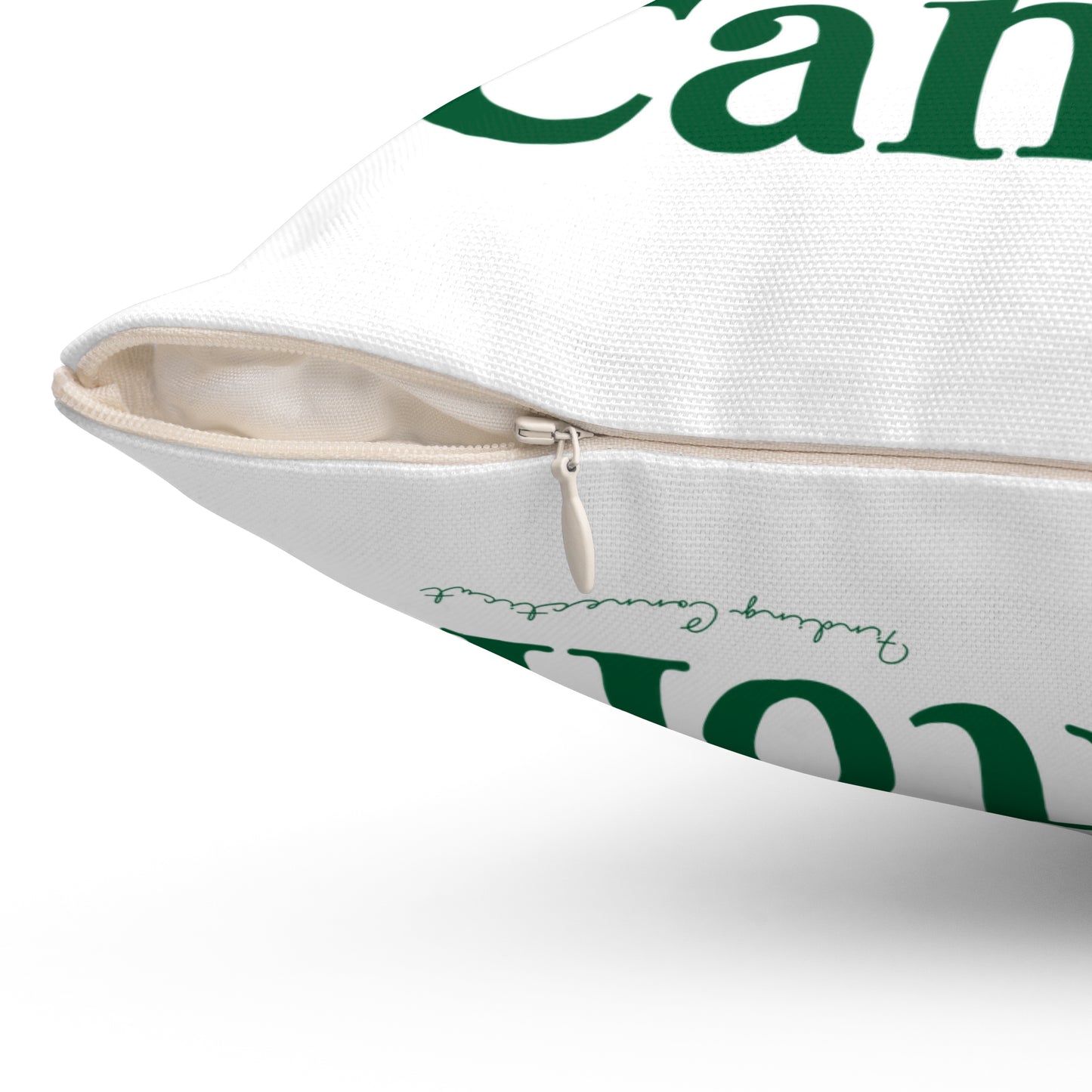 I Clover Canton Spun Polyester Square Pillow