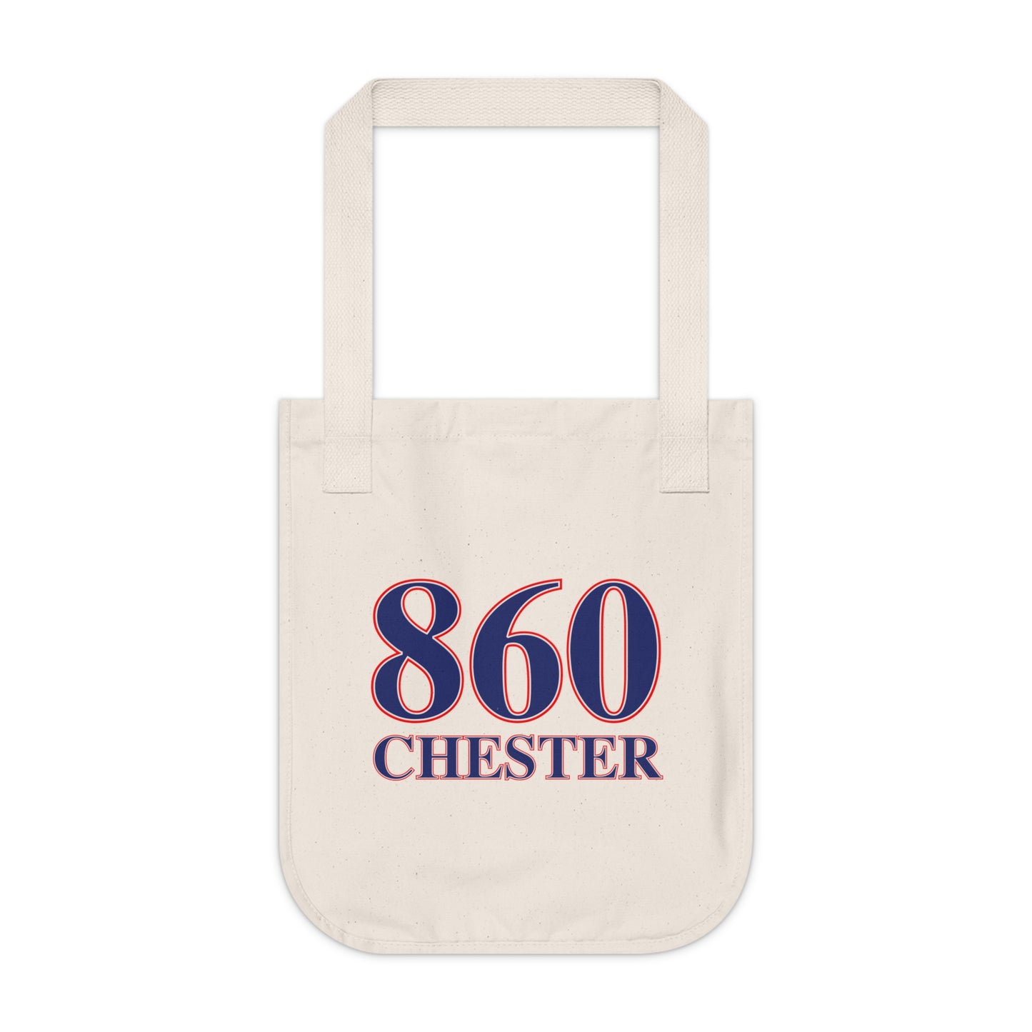 860 Chester Red, White & Blue Organic Canvas Tote Bag