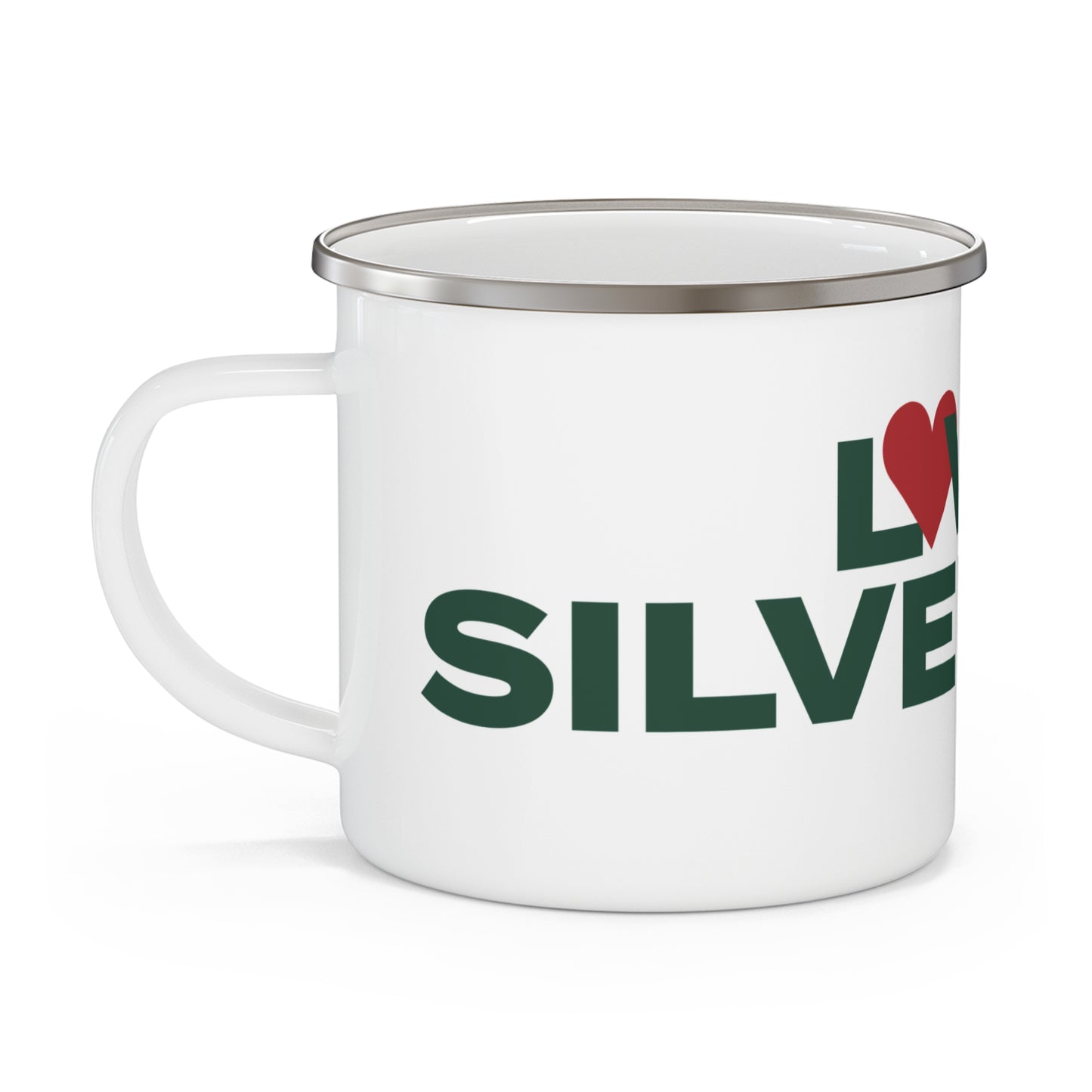 Love Silvermine Enamel Camping Mug