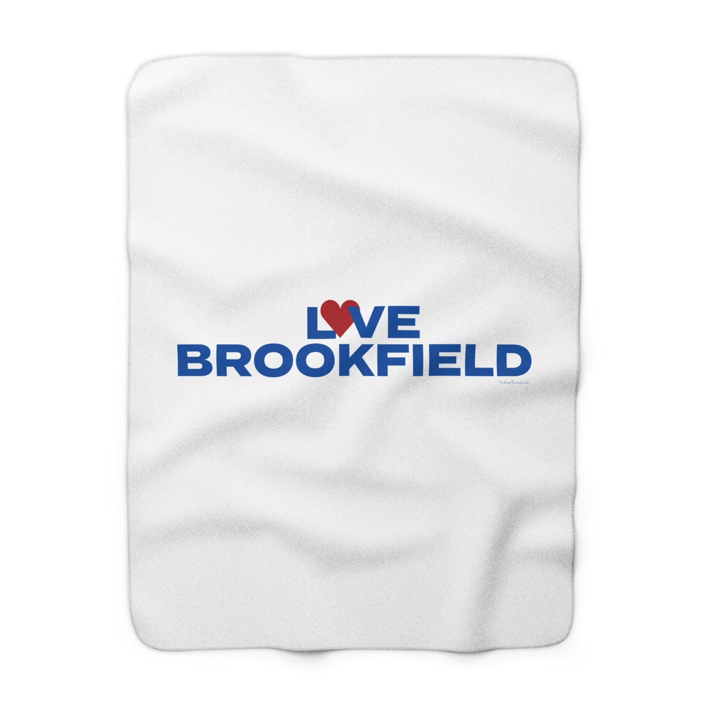 Love Brookfield Sherpa Fleece Blanket