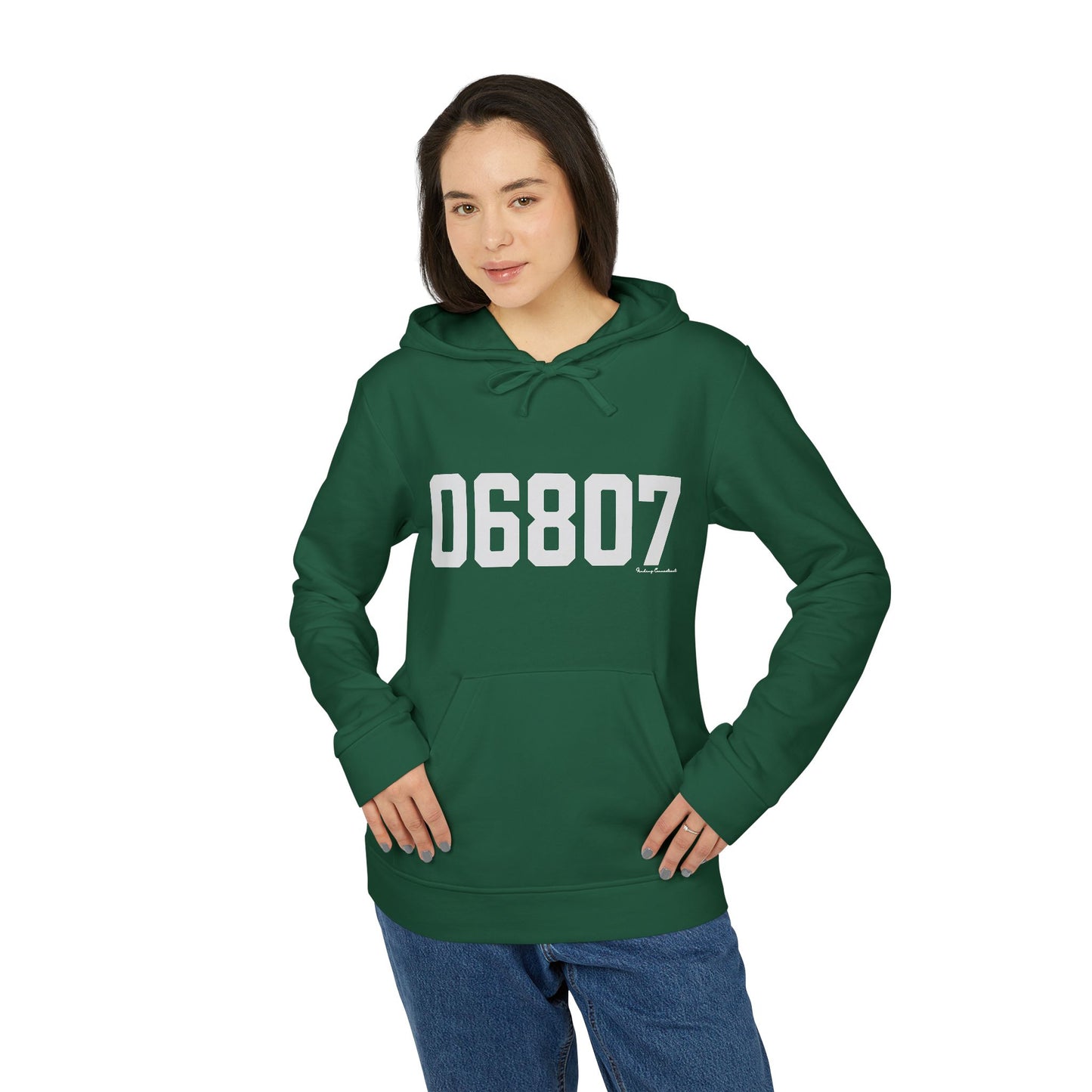 06807 - Greenwich CT Zip Code adidas Unisex Fleece Hoodie