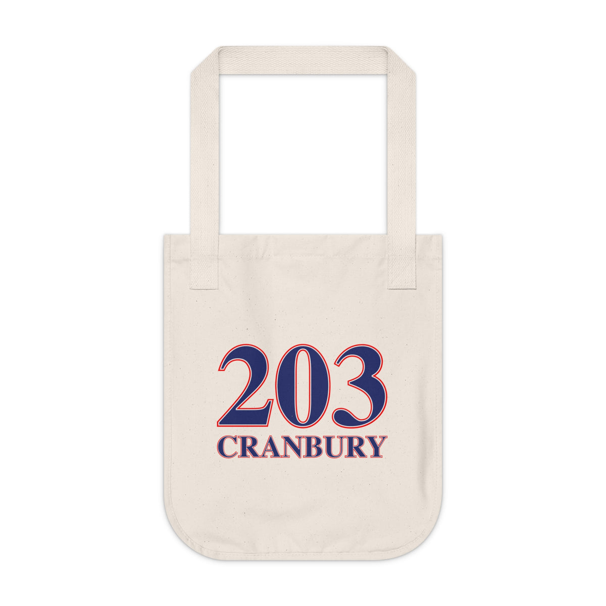 203 Cranbury Red, White & Blue Organic Canvas Tote Bag