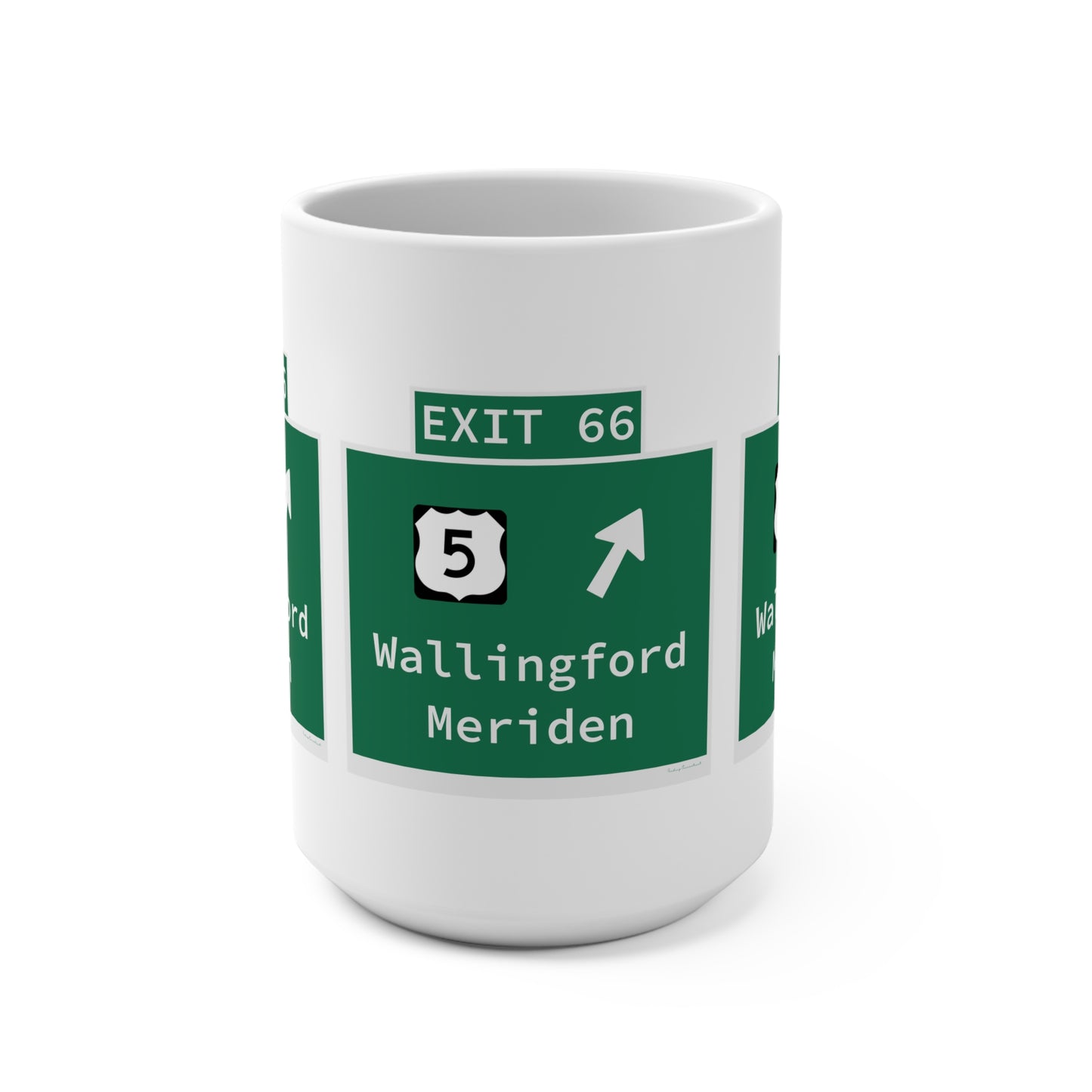 Vintage WCP Exit 66 Sign Mug 15oz