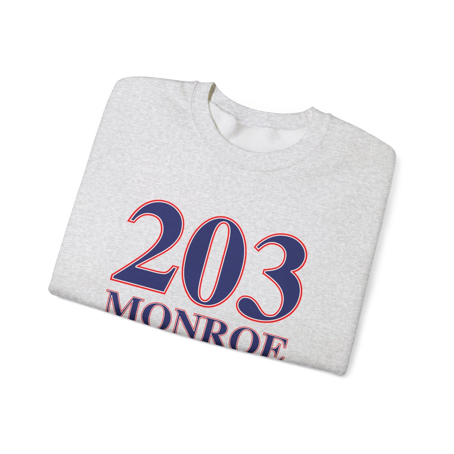203 Monroe Red White & Blue Unisex Heavy Blend™ Crewneck Sweatshirt
