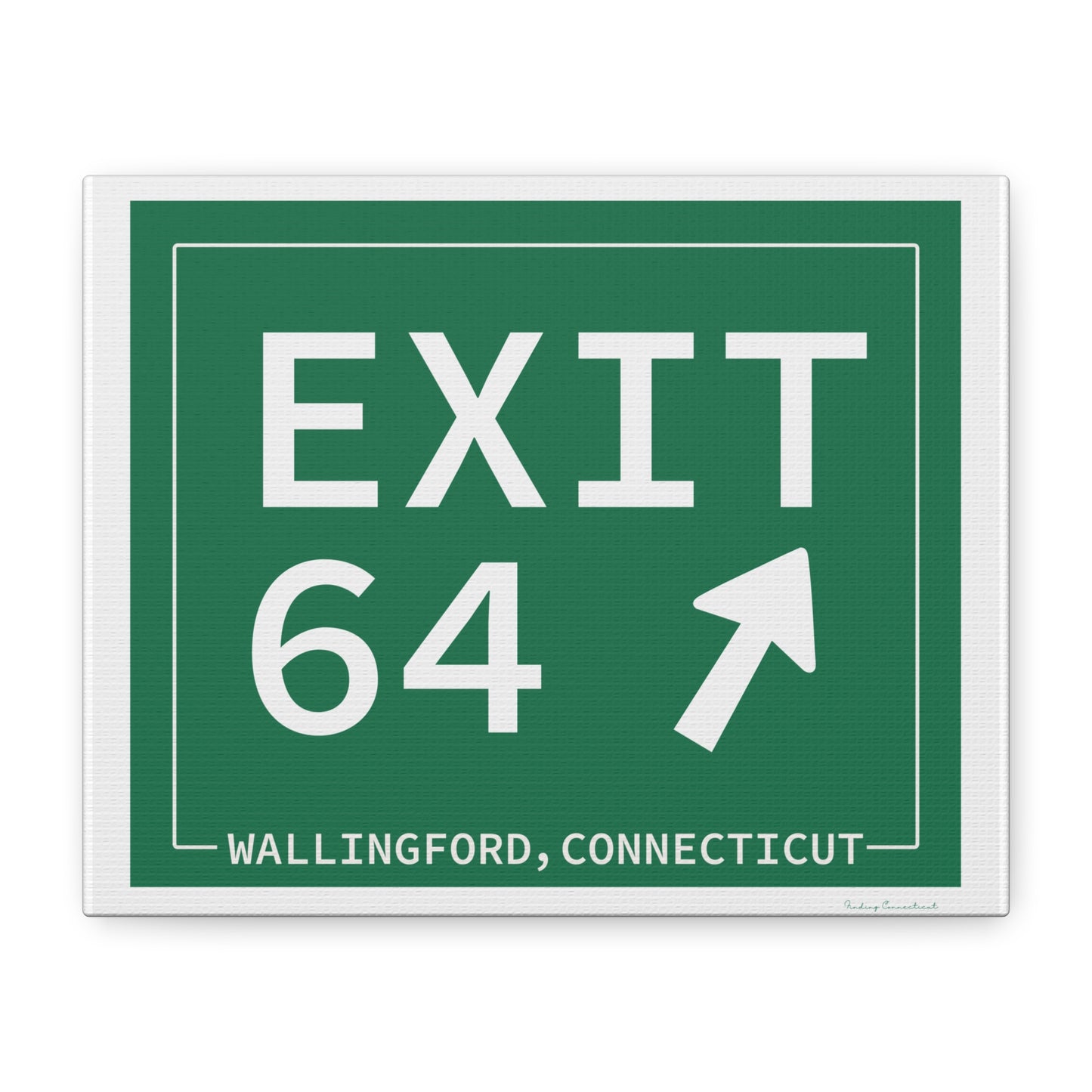 Vintage Exit 64 WCP Sign Matte Canvas, Stretched, 1.25"