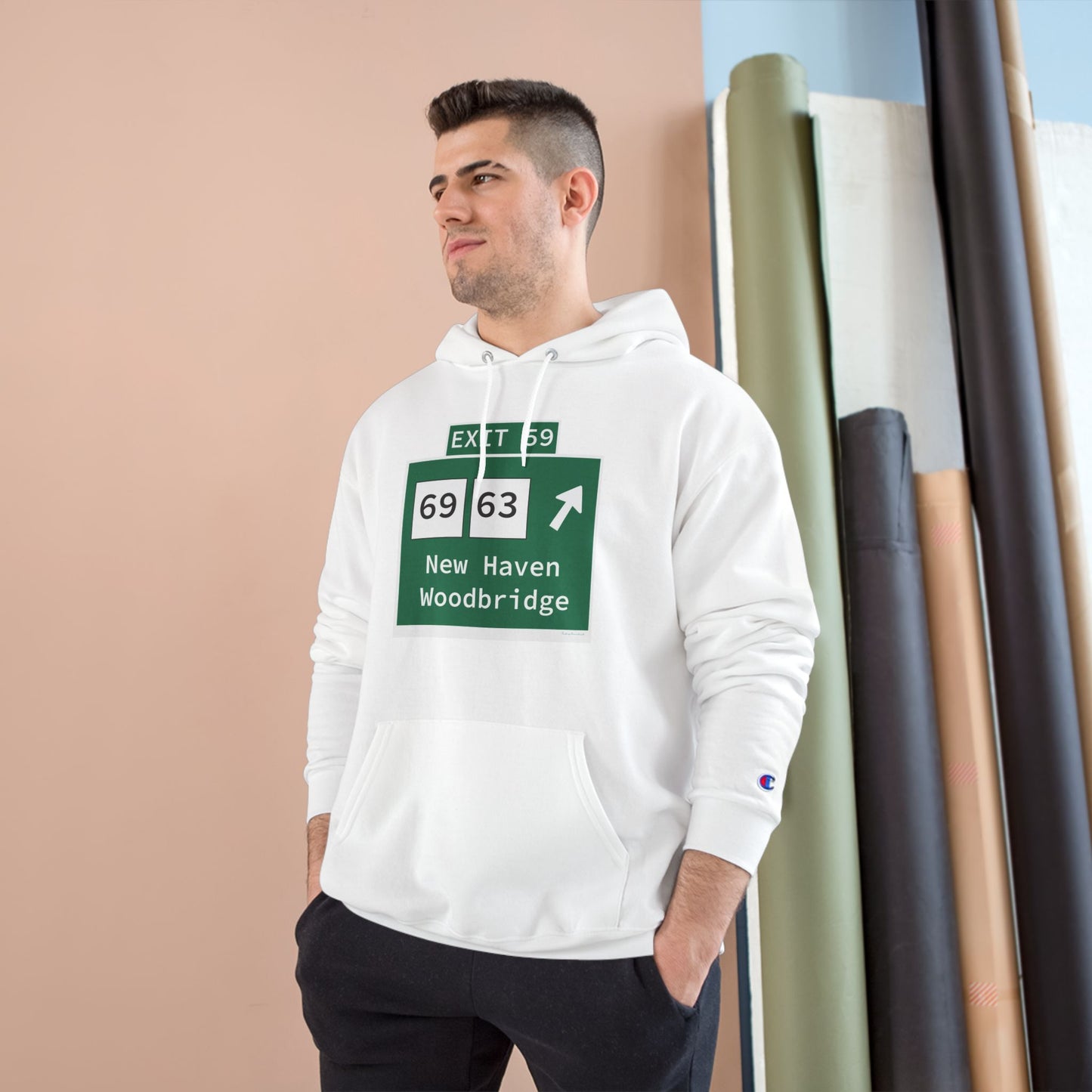 Vintage WCP Exit 59 Sign Champion Hoodie