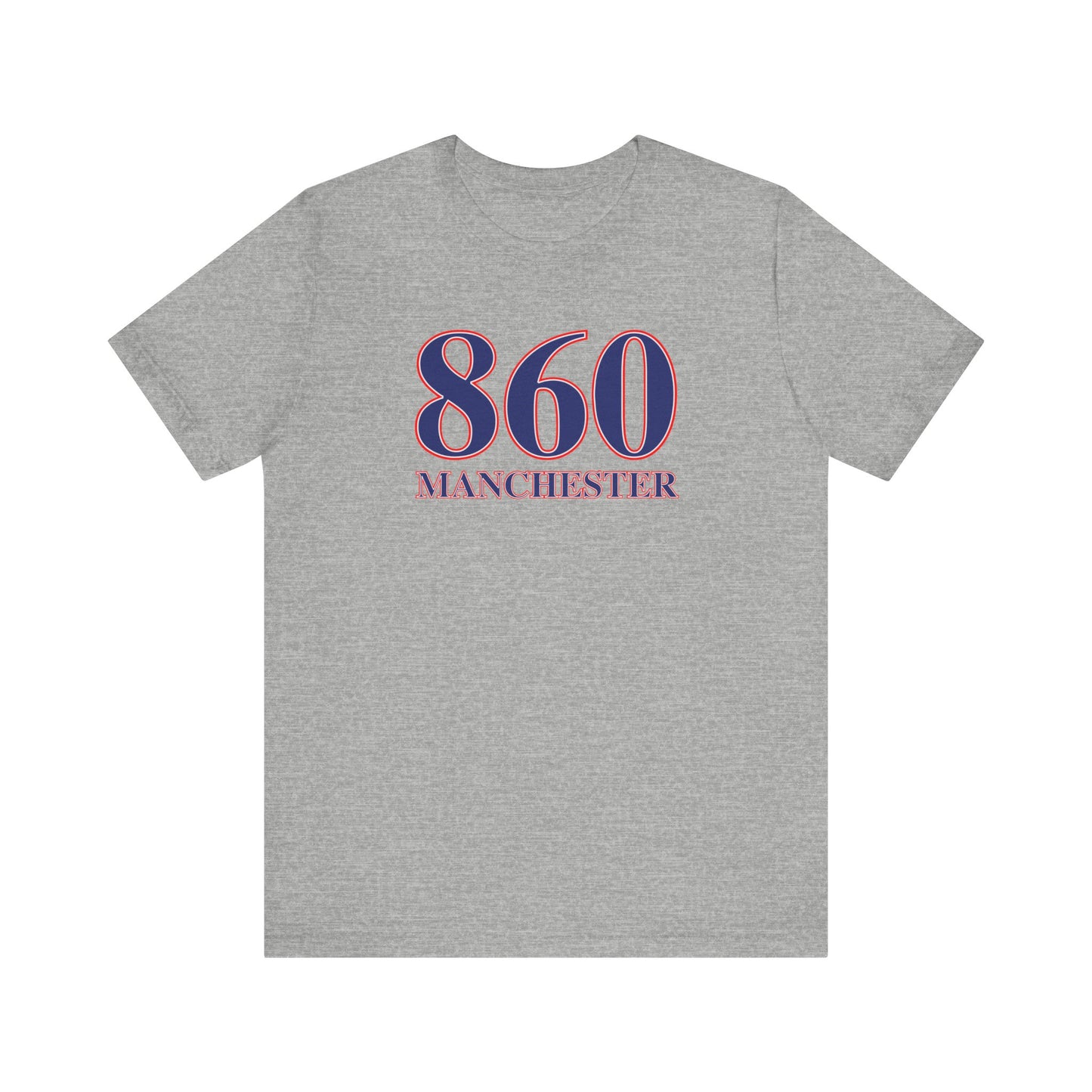860 Manchester Red White & Blue Unisex Jersey Short Sleeve T-Shirt