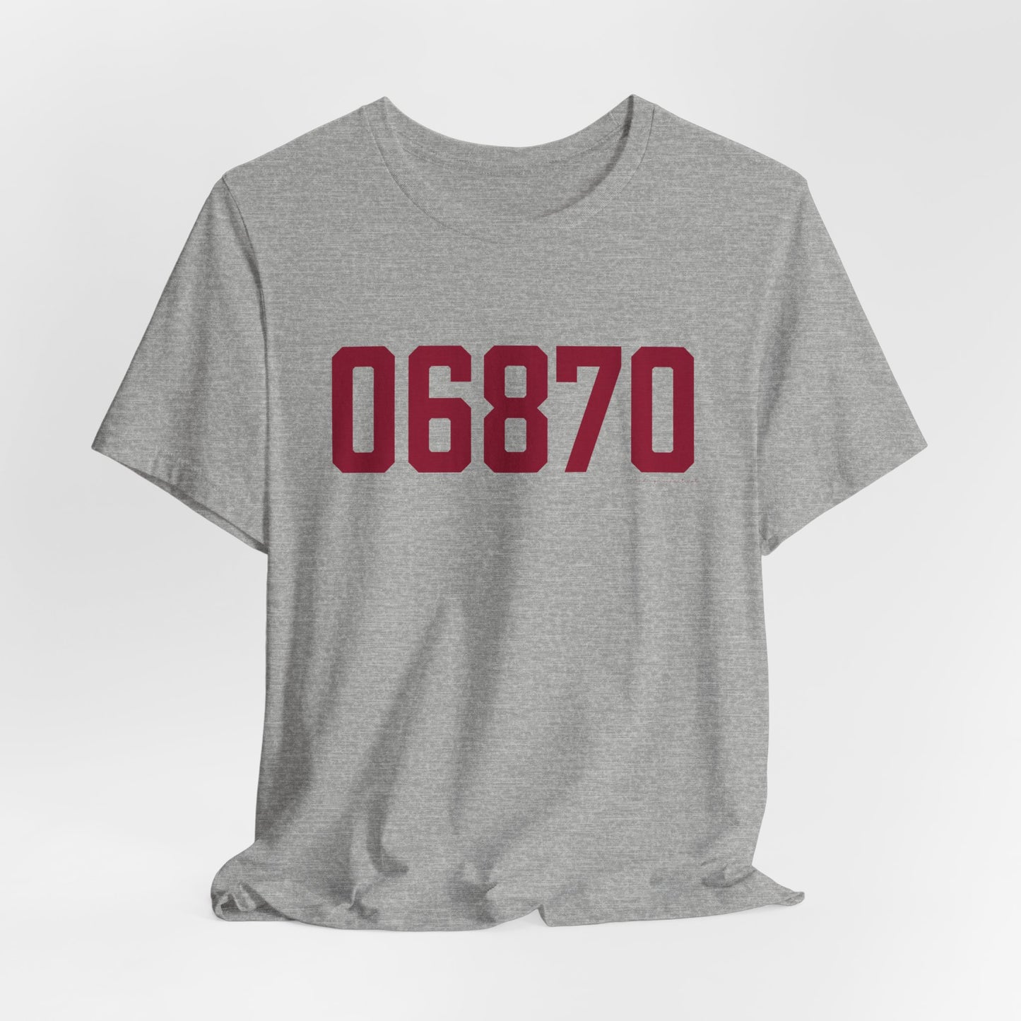 06870 - Greenwich Connecticut Zip Code Unisex Jersey Short Sleeve T-Shirt