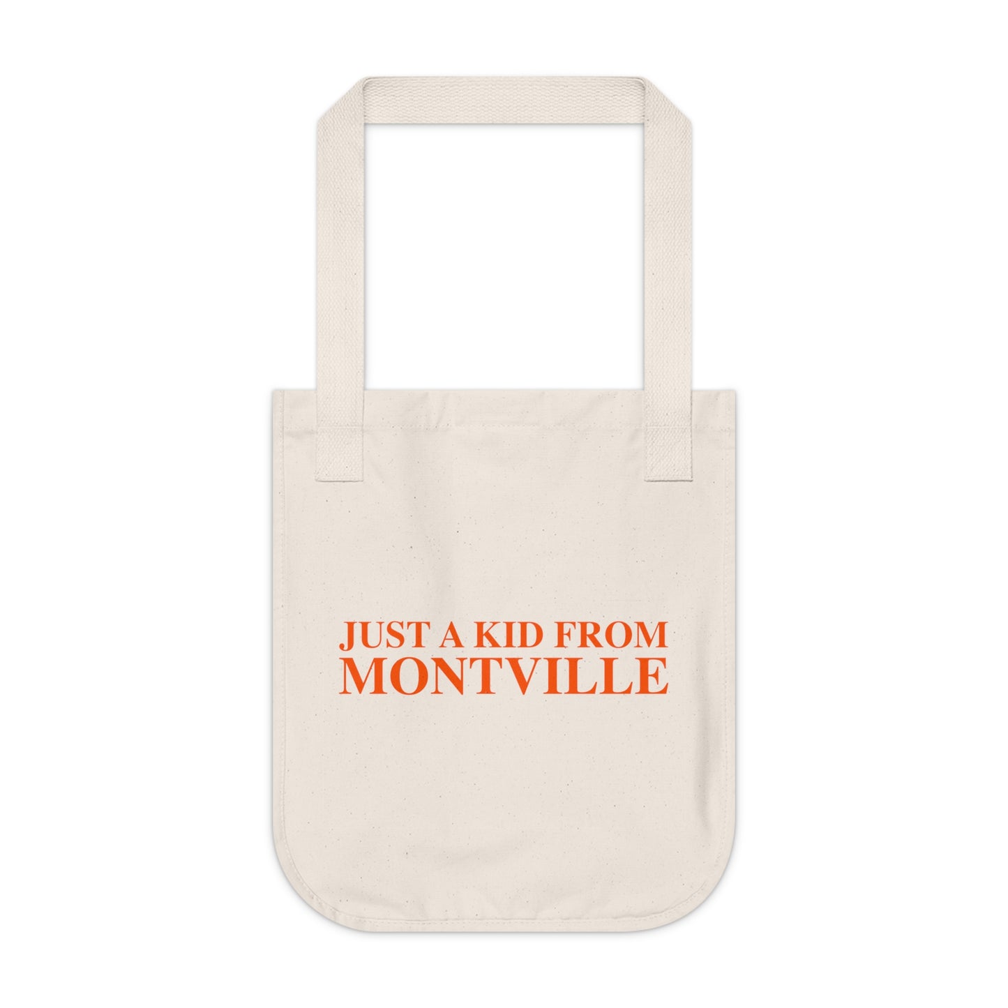 Just a kid from Montville Organic Canvas Tote Bag