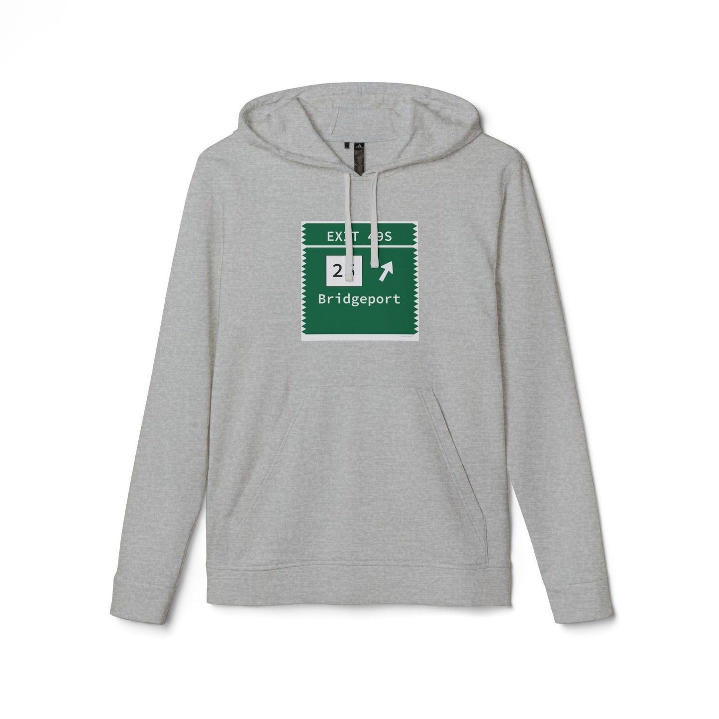 Vintage Merritt Parkway Exit 49S Sign adidas Unisex Fleece Hoodie