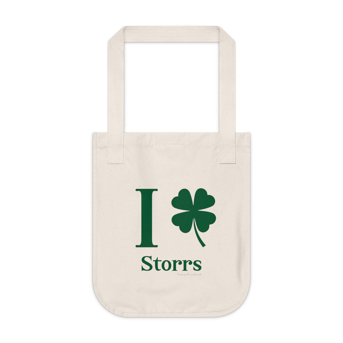 I Clover Storrs Organic Canvas Tote Bag