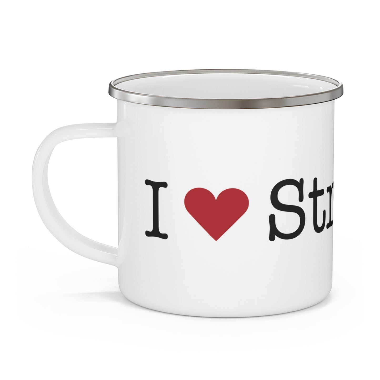 I Heart Stratford. Enamel Camping Mug