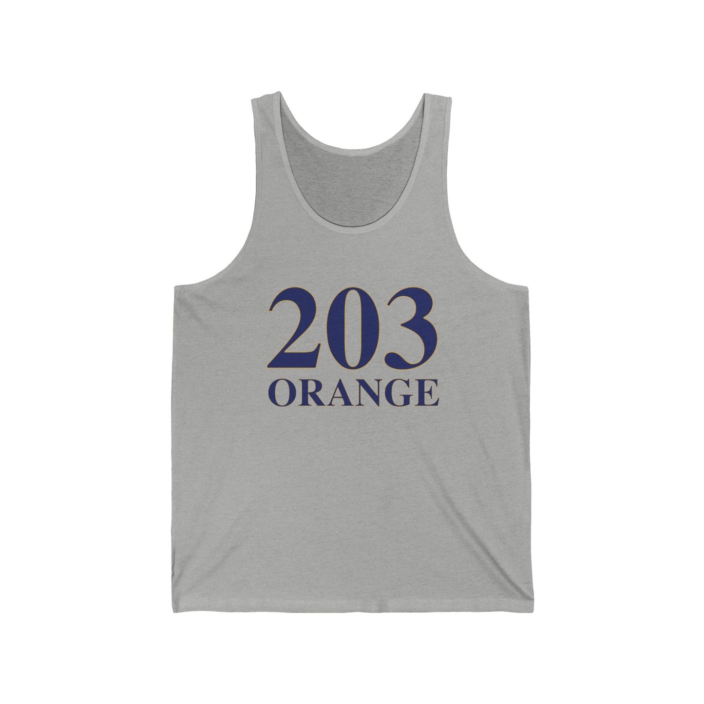 203 Orange Unisex Jersey Tank Top