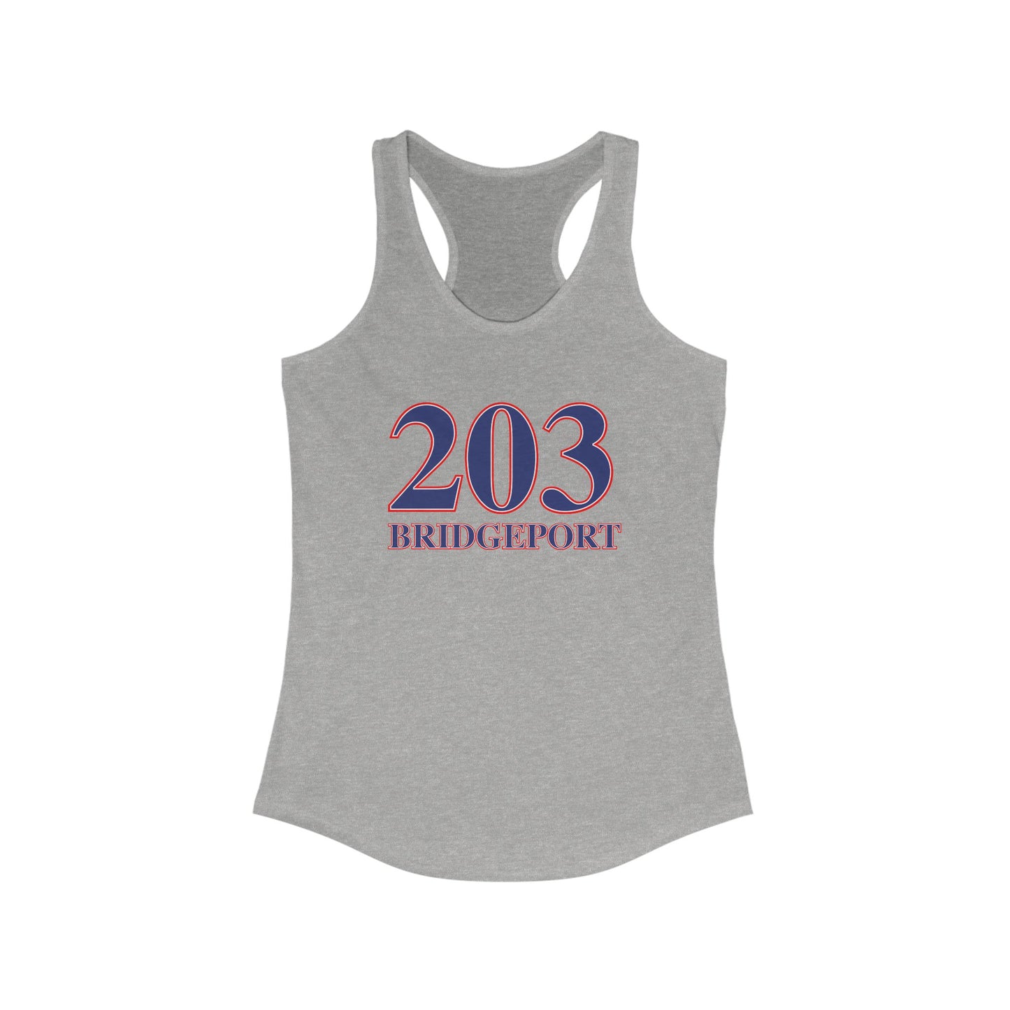 203 Bridgeport Red, White & Blue Women's Ideal Racerback Tank Top